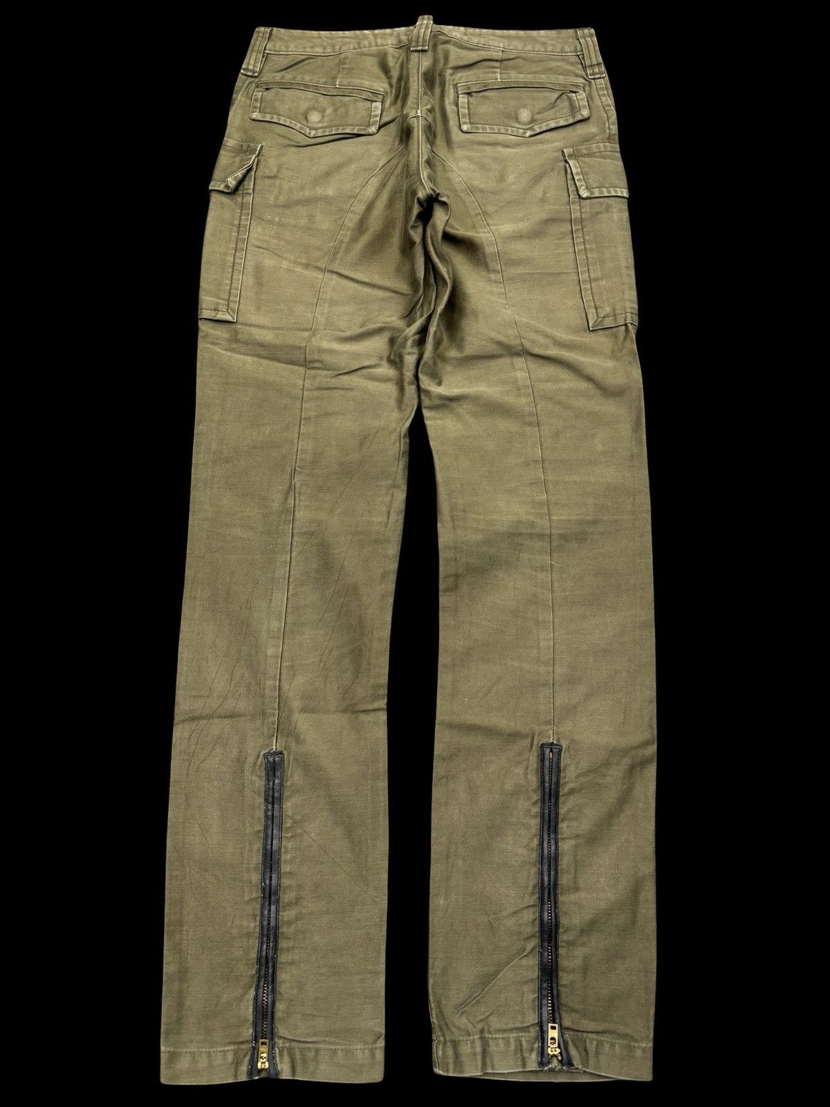 Japanese Brand DISCIPLE motocyclist Stylish Sturdy Cargo Biker Pant F739 Size US 29 - 2 Thumbnail