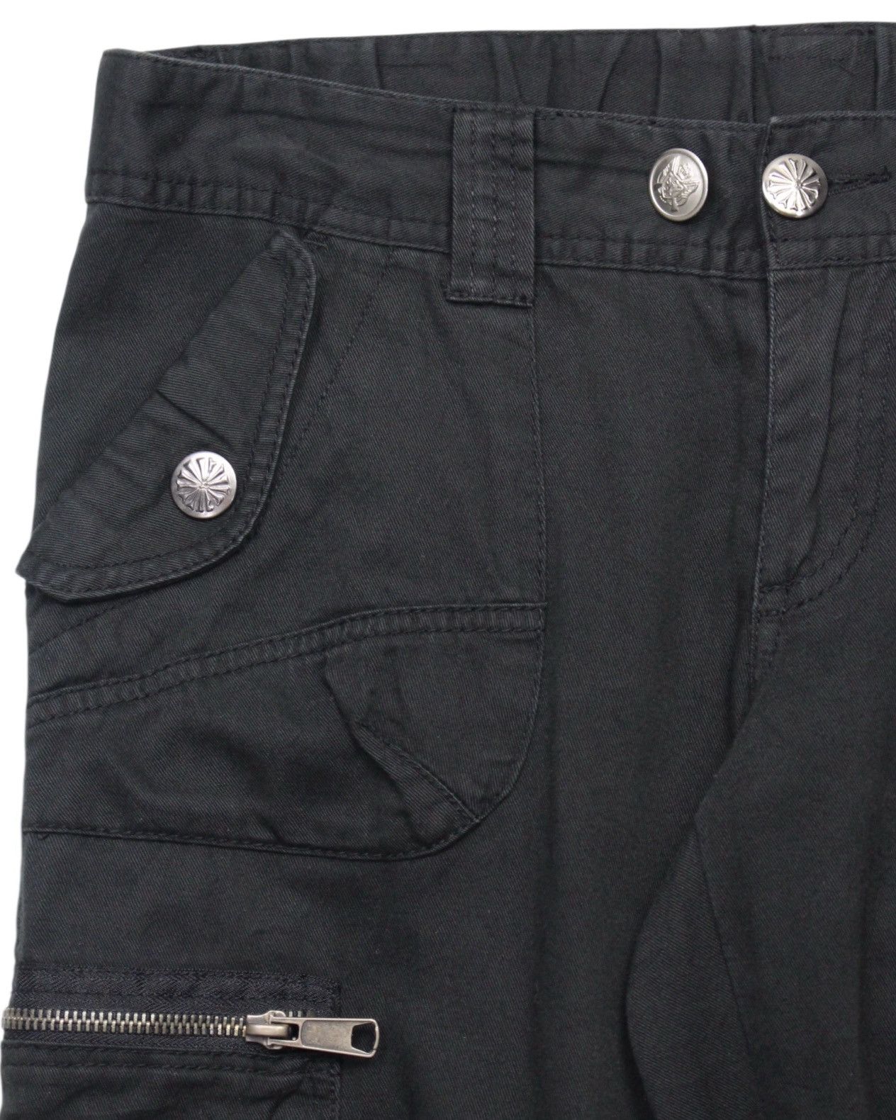 If Six Was Nine 2000S CE2 JAPAN BLACK UTILITY ZIP CARGO CROPPED PANTS Size US 30 / EU 46 - 3 Thumbnail