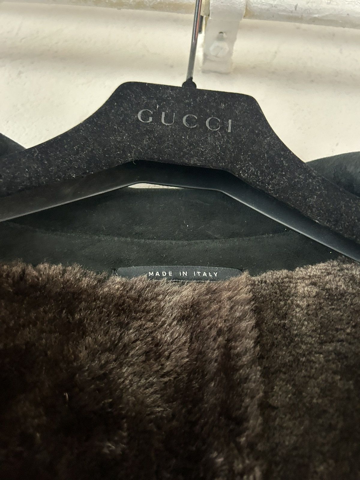Gucci × Tom Ford Gucci Shearling-Lined Dark Green Suede Peacoat Size US M / EU 48-50 / 2 - 6 Thumbnail