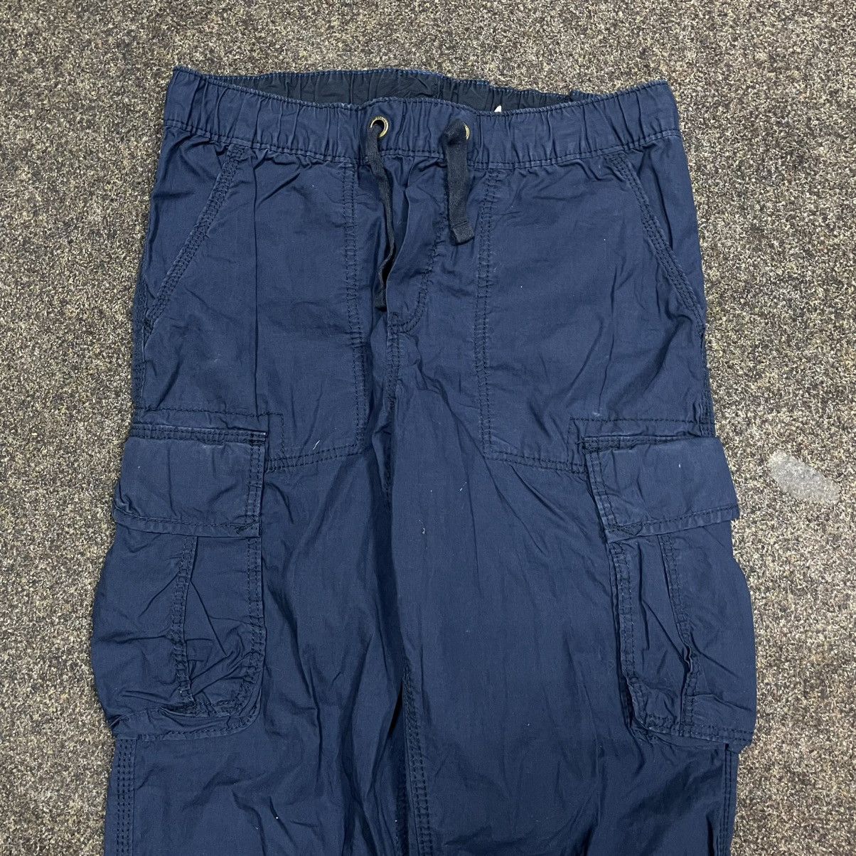 Vintage Vintage Y2K Baggy Cargo Pants Navy Skate Streetwear Faded 29 Size US 29 - 4 Thumbnail
