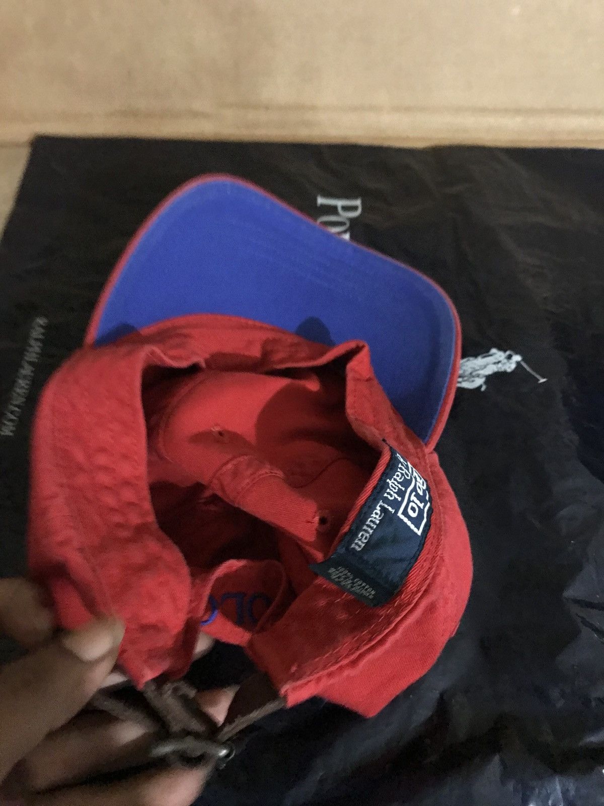 Polo Ralph Lauren Polo Ralph Lauren Red Hat Blue Pony Leather Strap OS Size ONE SIZE - 3 Thumbnail
