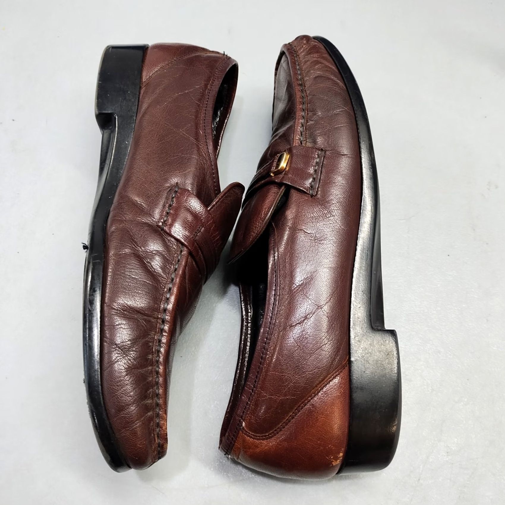 Florsheim Florsheim Riva Loafers Mens US 9.5 Brown Moc Toe Slip On Comfortech Casual Size US 10 / EU 43 - 4 Thumbnail
