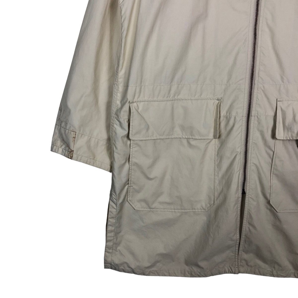Japanese Brand 🔥Rich Brown Cream - Long Fly Coats Jacket Uniqlo Undercover Size US L / EU 52-54 / 3 - 4 Thumbnail