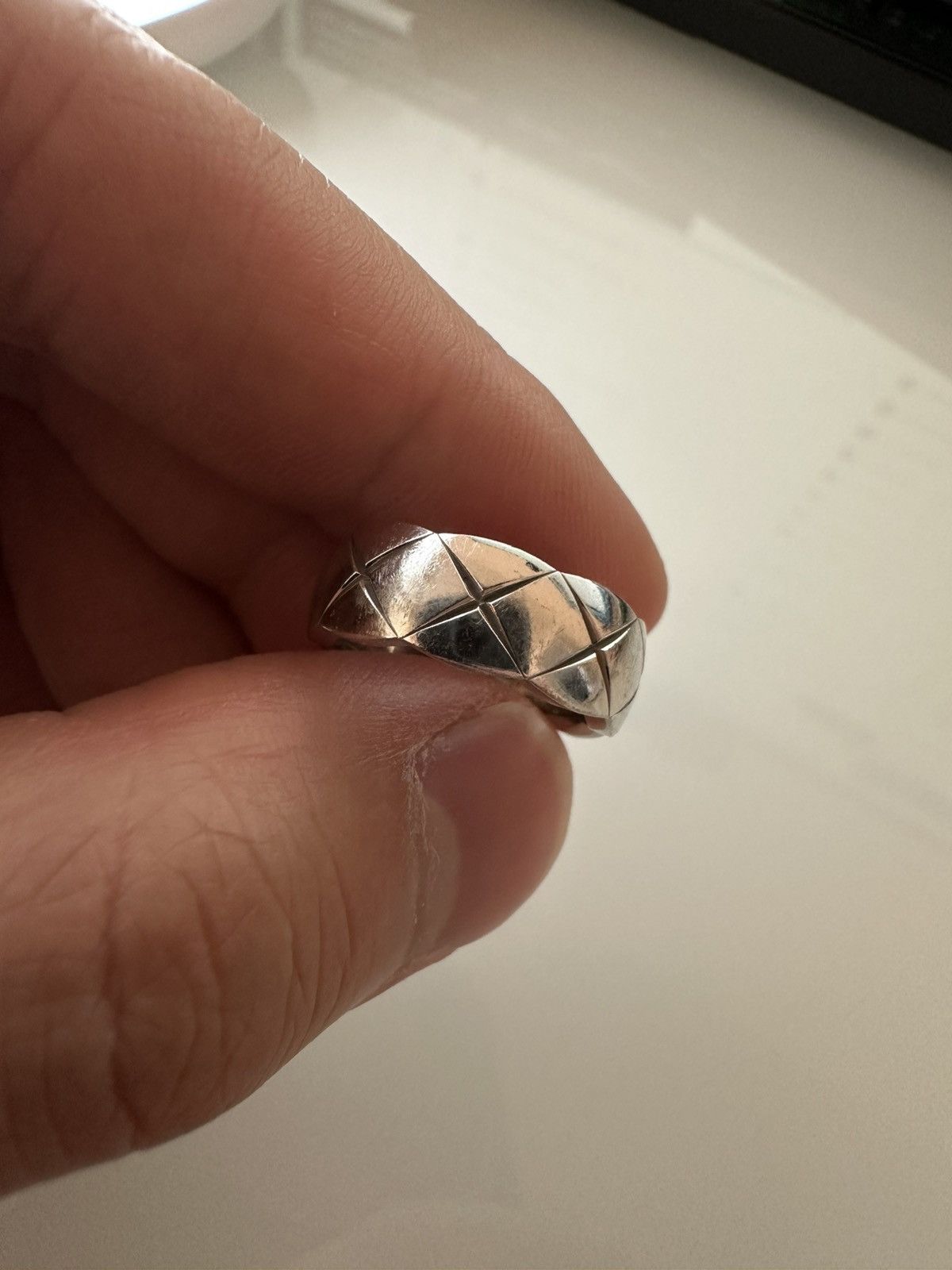 Chanel Chanel Coco Crush Ring 18K White Gold Size 4.5US Size ONE SIZE - 6 Thumbnail