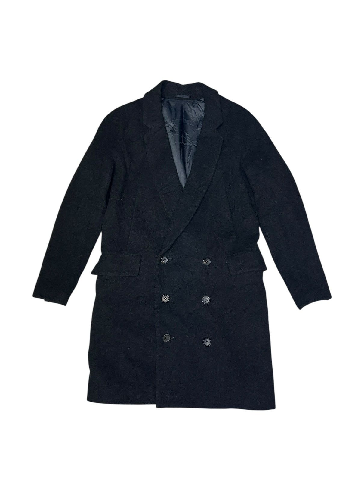 Diet Butcher Slim Skin Double Breasted Wool Coat Size US S / EU 44-46 / 1 - 1 Thumbnail