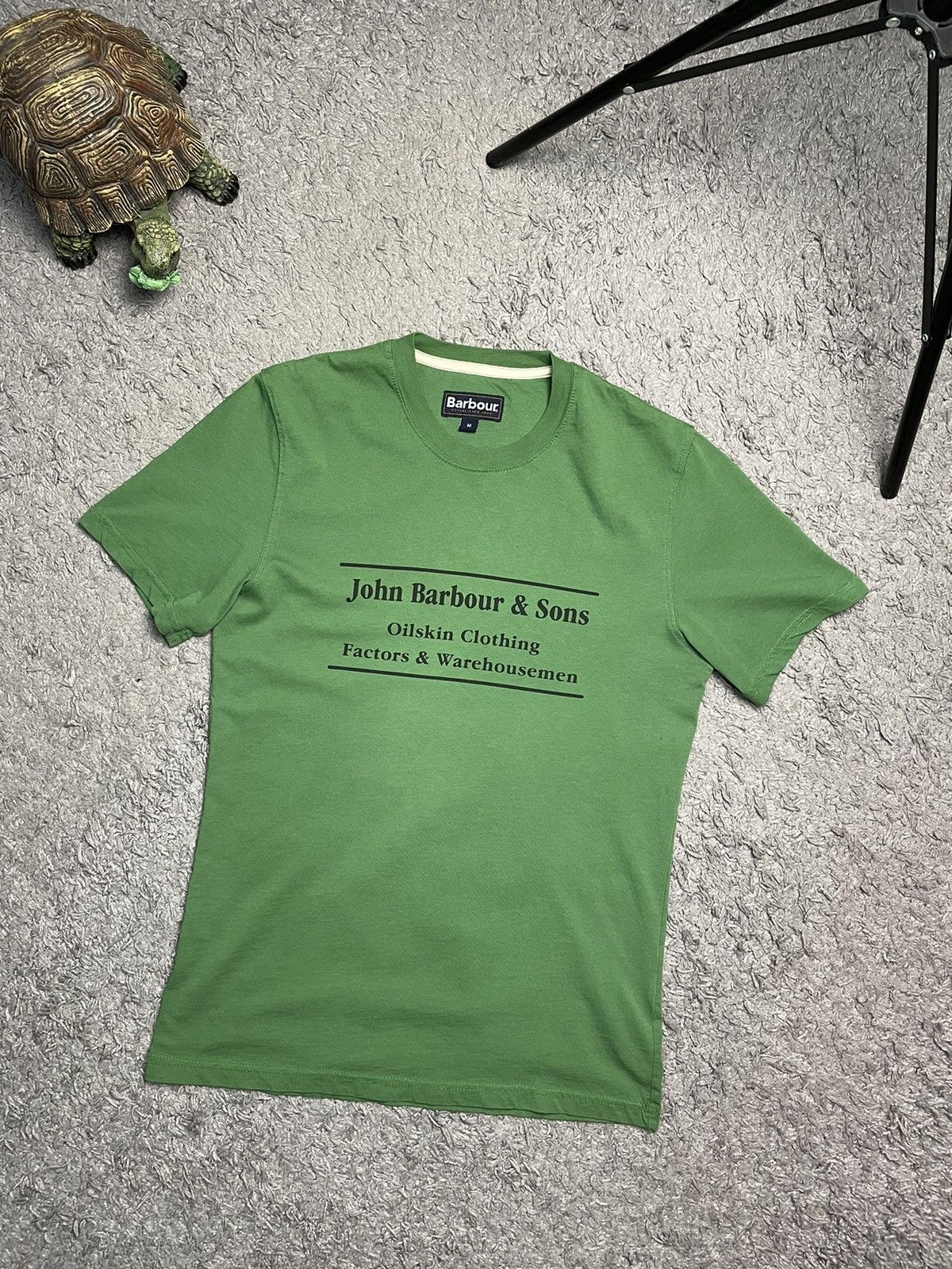 Pre-owned Barbour John  & Sons T-shirt Size M In Green