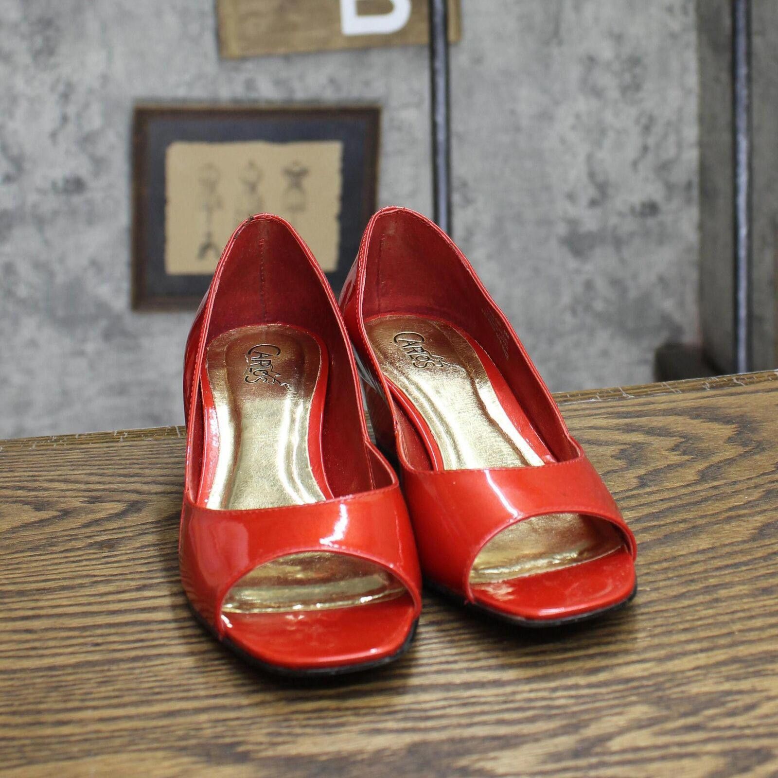 Designer Carlos by Carlos Santana See Through Wedge Heels Red 6M Size US 6 / IT 36 - 3 Thumbnail