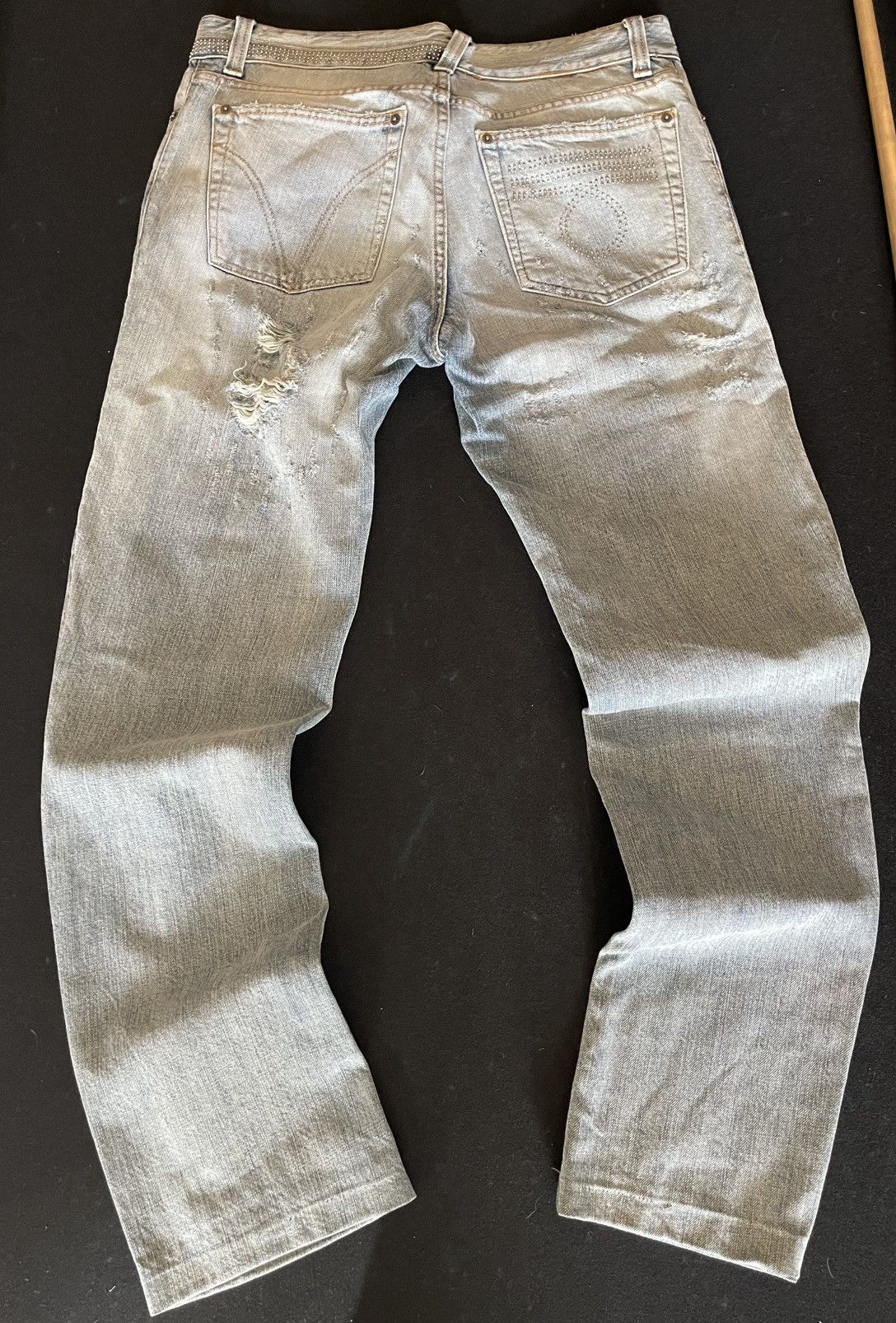 Dolce & Gabbana × Ed Hardy × Grunt Style Dolce Gabbana style Distressed Denim grunge era clothing Size US 33 - 3 Thumbnail