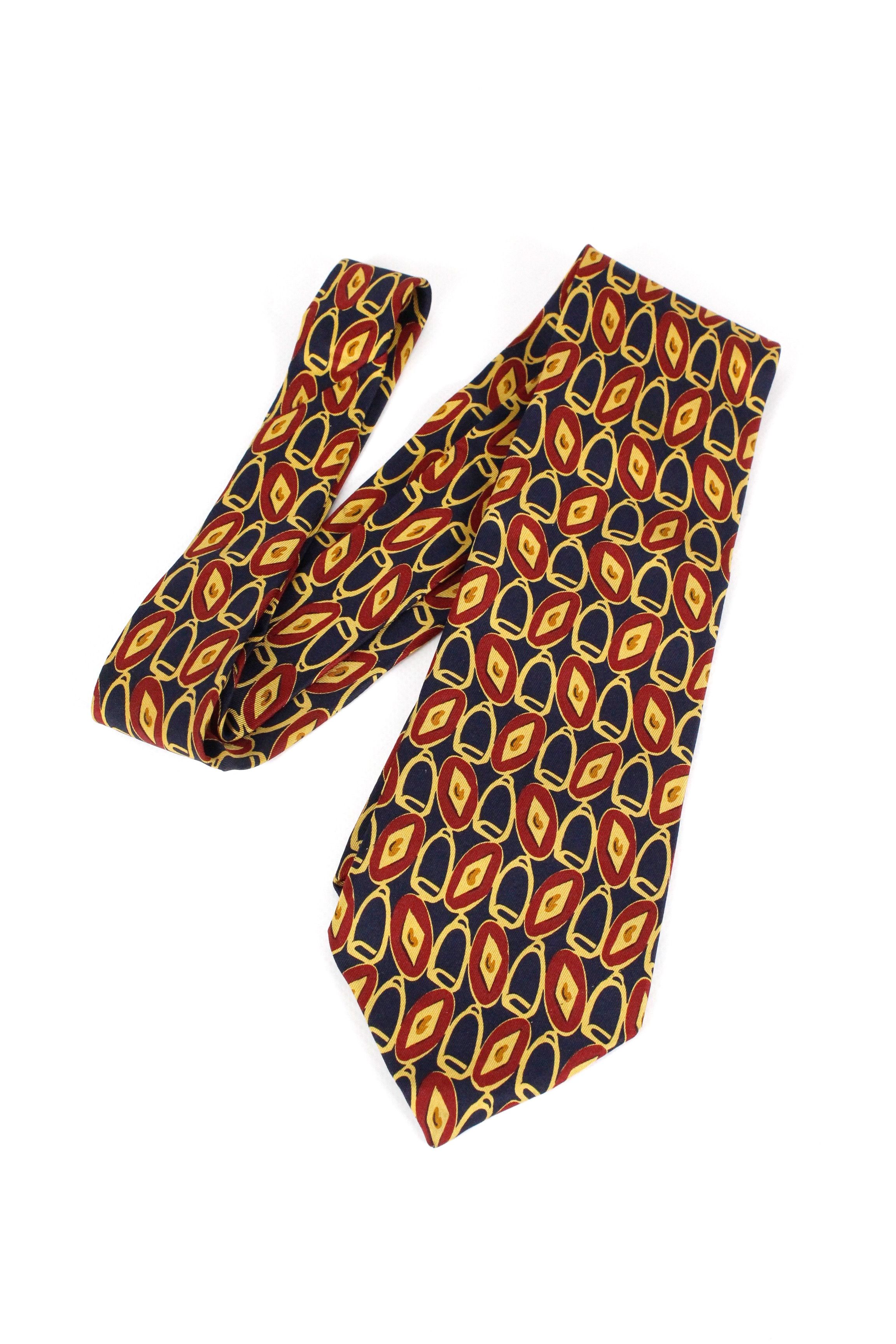 Gucci Vintage Gucci Abstract Pattern Tie Cravatte Size ONE SIZE - 1 Thumbnail