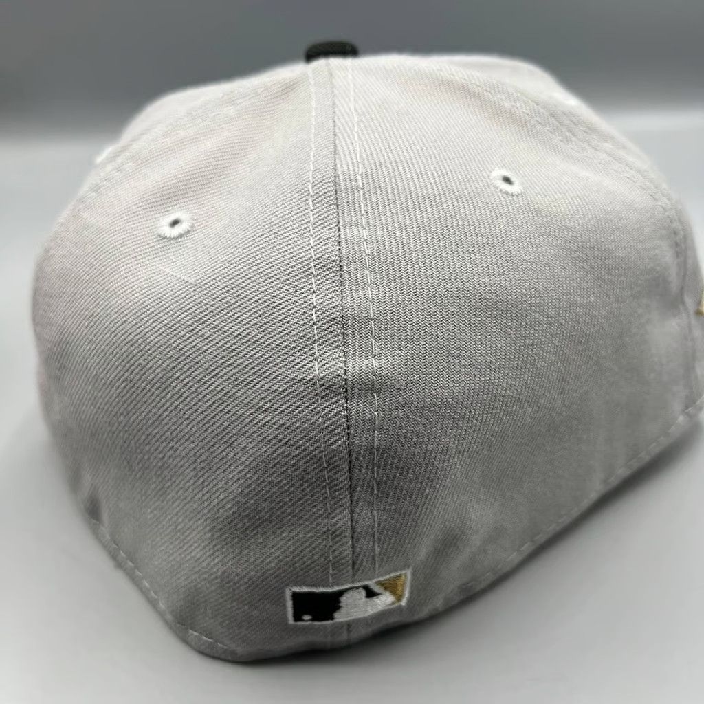 New Era Cleveland Indians Guardians Hat Men 7 5/8 Gray Fitted Cap Size ONE SIZE - 5 Thumbnail