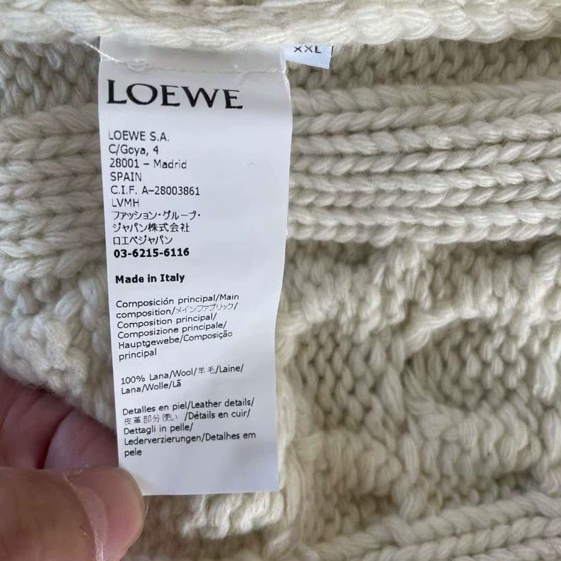 Loewe LOEWE Black and green patchwork, linen, wool sweater Size XXL / US 16-18 / IT 52-54 - 4 Thumbnail