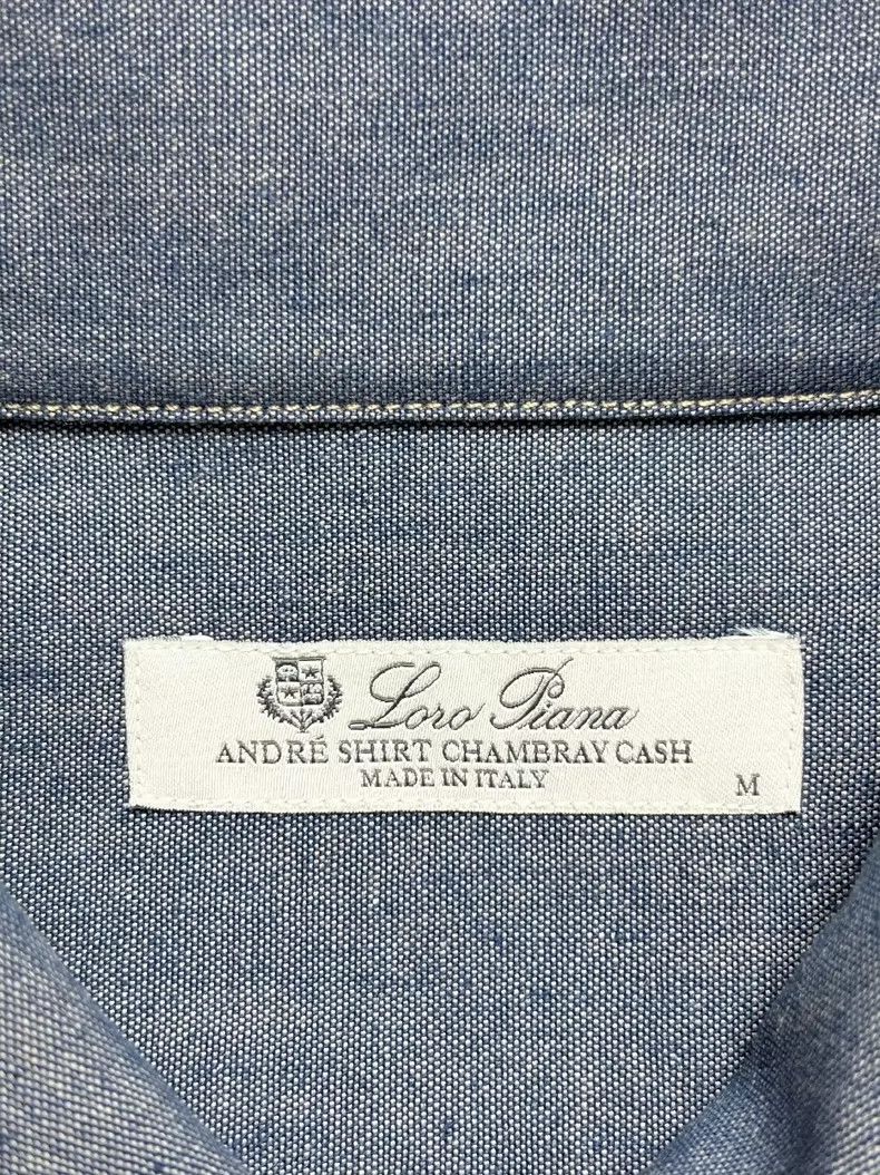 Loro Piana LORO PIANA Blue long-sleeved shirt Size US M / EU 48-50 / 2 - 4 Thumbnail