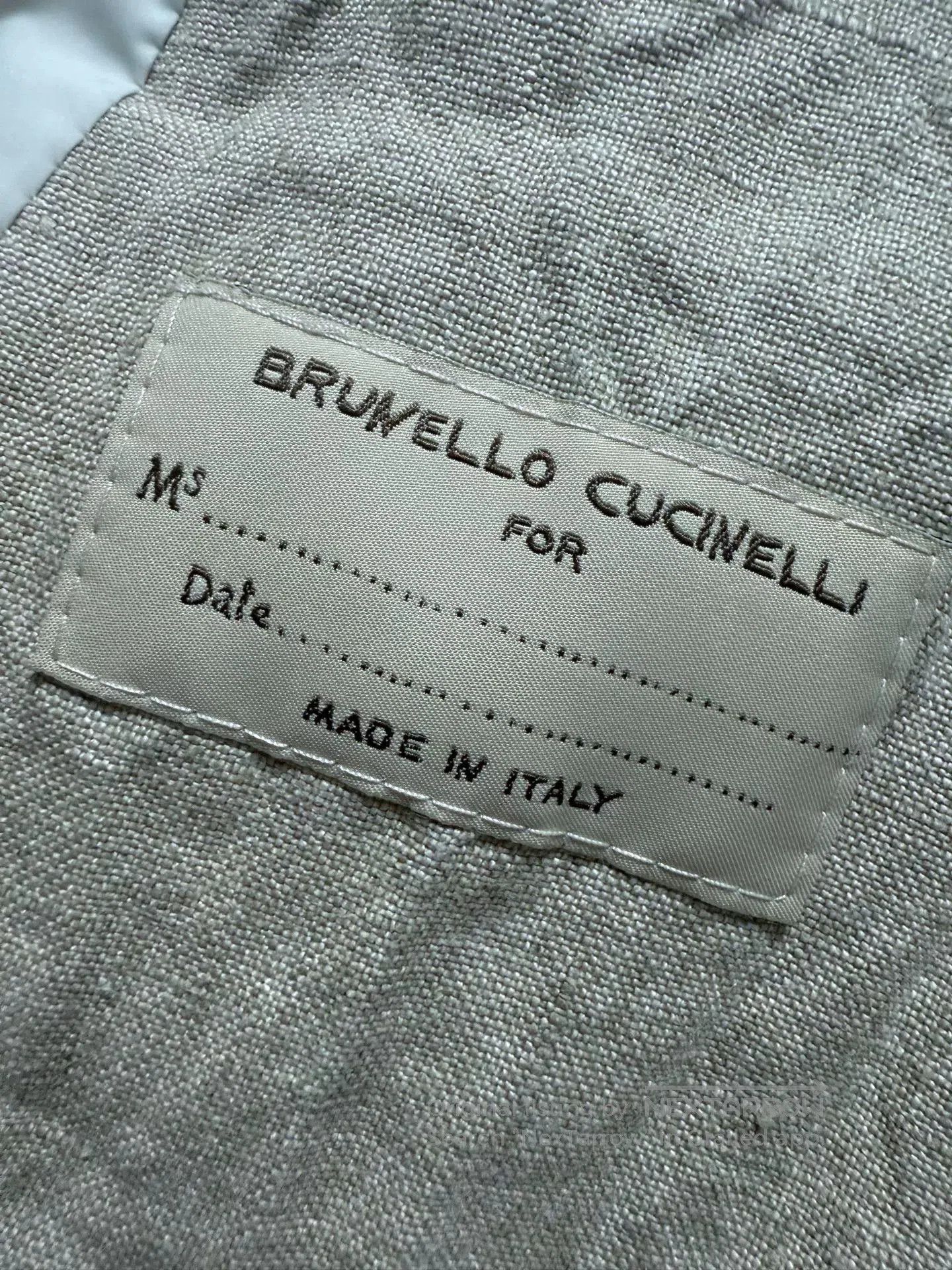 Brunello Cucinelli Brunello Cucinelli Off-White Belted Lapel Down Jacket. Size L / US 10 / IT 46 - 4 Thumbnail