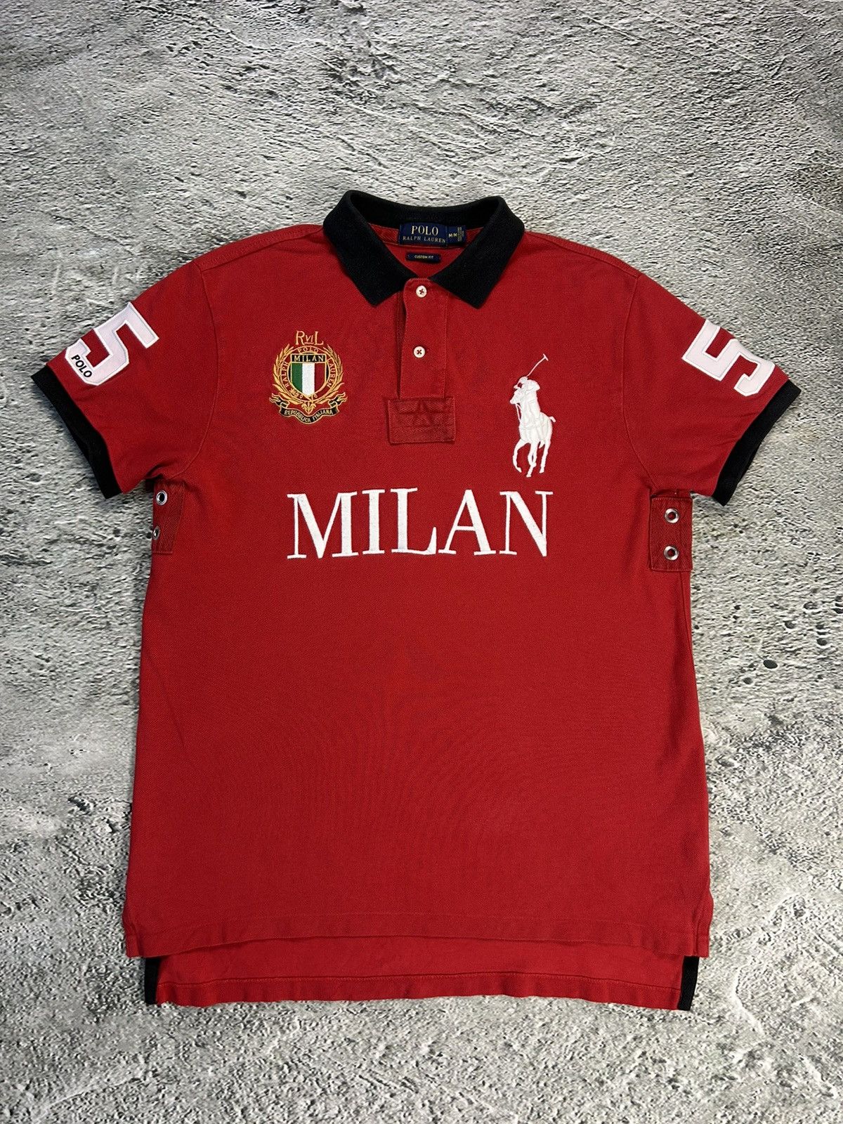 Ralph Lauren Chief Keef Polo Ralph Lauren Milan Red polo T-shirt