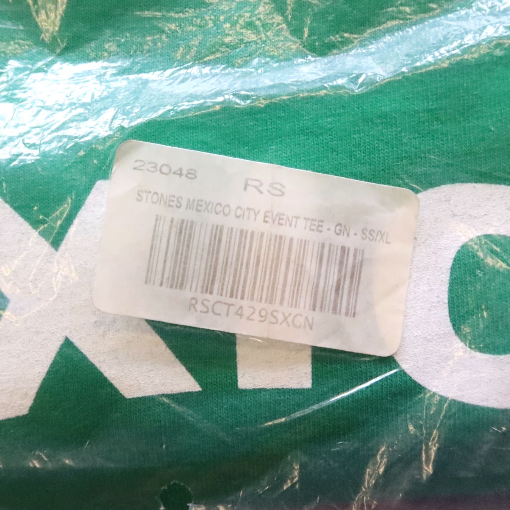 Vintage VINTAGE The Rolling Stones Tshirt Mexico Soccer Band XL Green Mens T-Shirt 80s Tour Size US XL / EU 56 / 4 - 3 Thumbnail