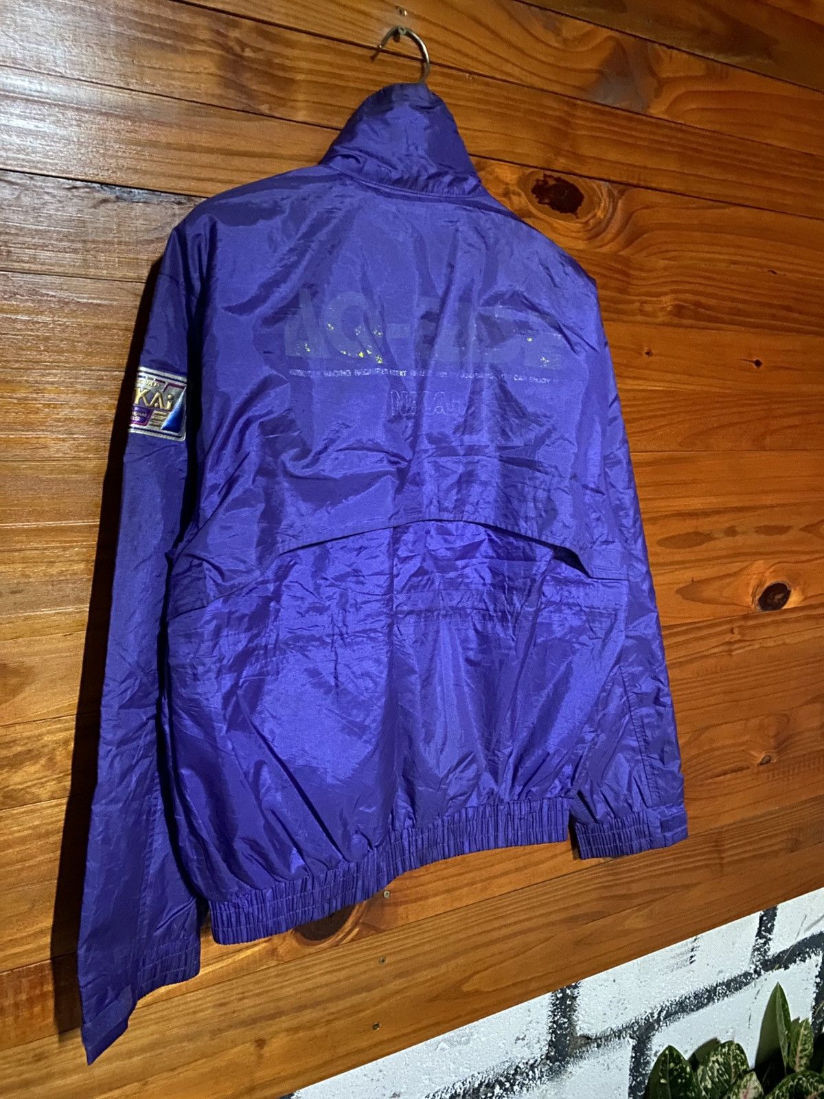 Japanese Brand Vintage NANKAI Motorcycle Racing Jacket Purple Windbreaker Size US L / EU 52-54 / 3 - 18 Thumbnail