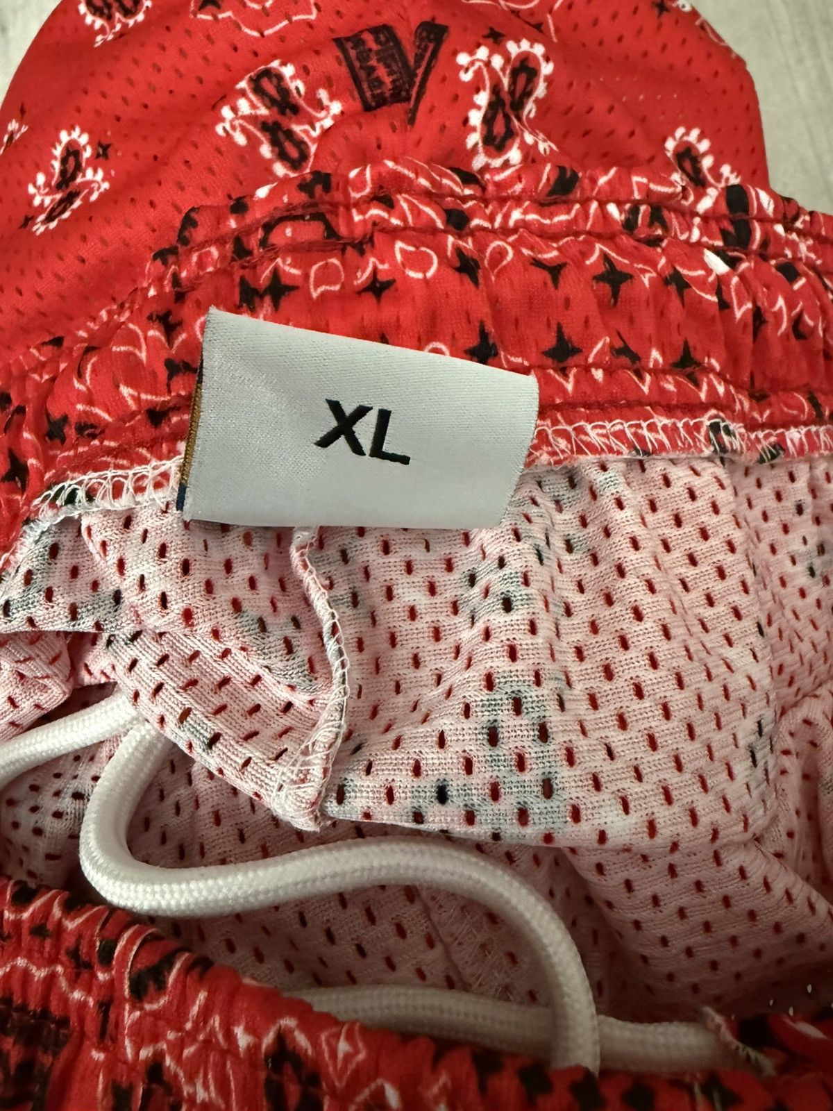 Bravest Studios Bravest Studios Red Paisley Mesh Shorts Size US 38 / EU 54 - 4 Thumbnail