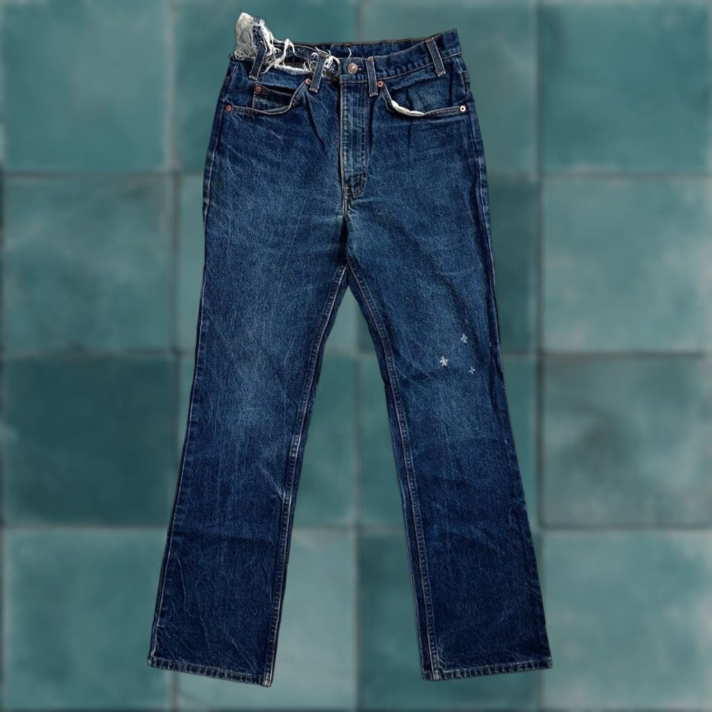 Levi's VINTAGE Levi's 517 Jeans Bootcut USA 90s Orange Tab Blue Worn 32x32 Men's Jeans Size US 32 / EU 48 - 1 Thumbnail