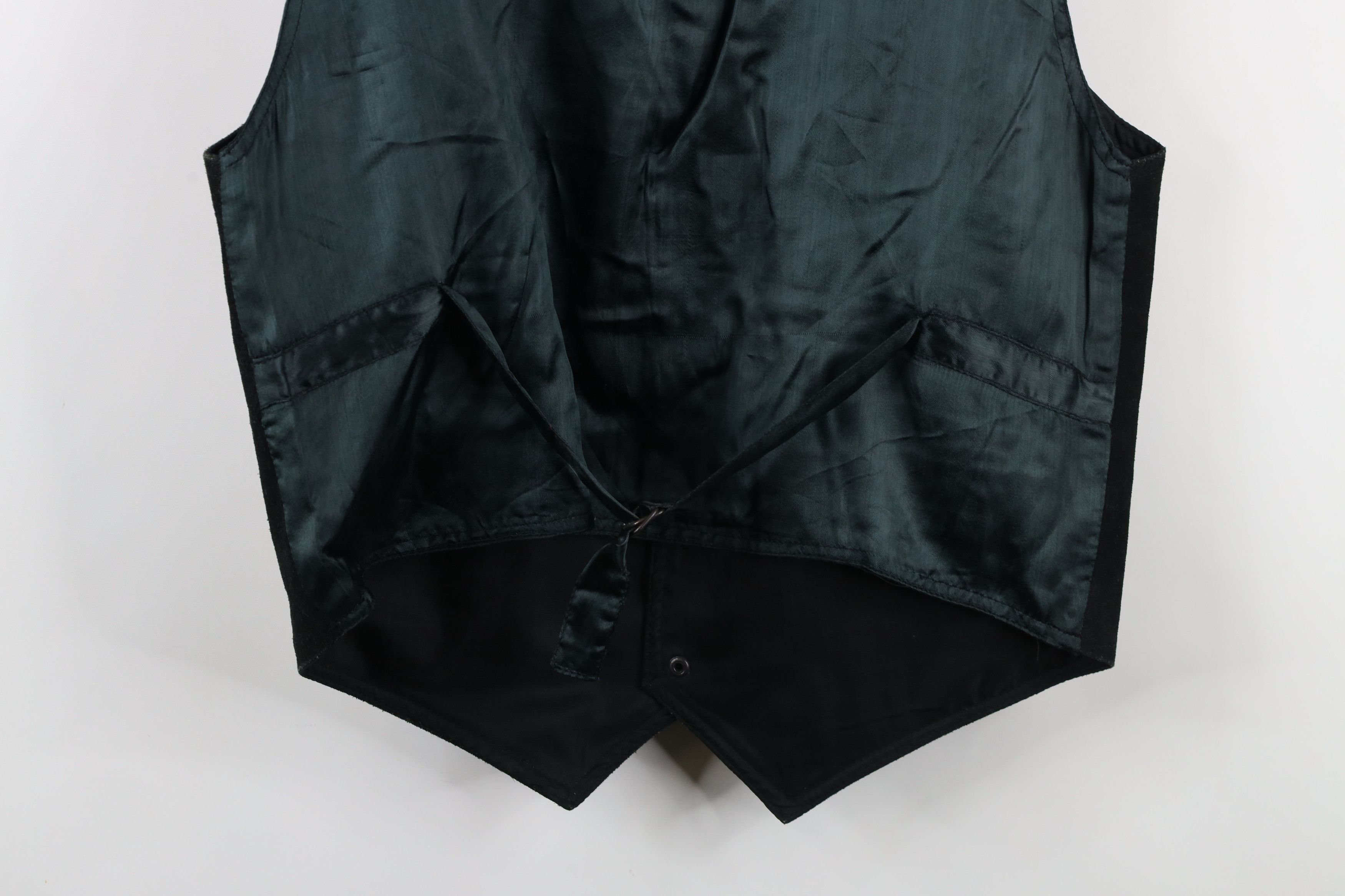 Vintage Vintage 90s Streetwear Buckle Back Suede Leather Vest Jacket Size US XL / EU 56 / 4 - 12 Thumbnail