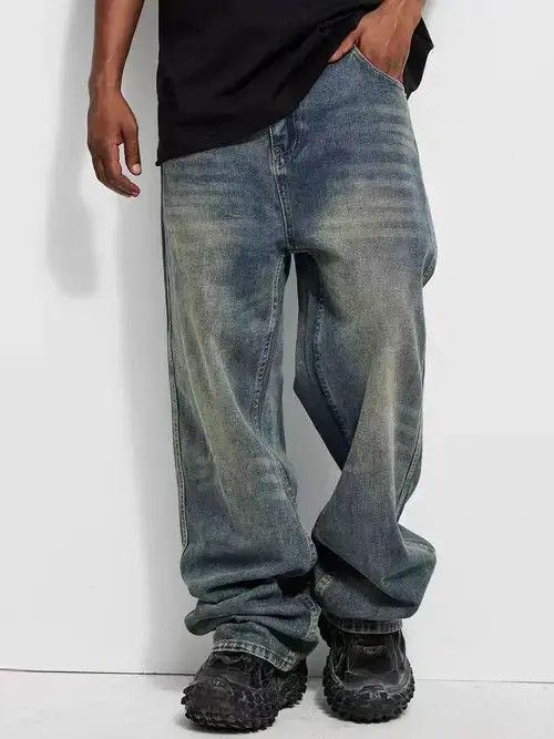 Jean Masuda x Miho High Street Washed Loose Vintage Casual Jeans Size US 32 / EU 48 - 1 Thumbnail