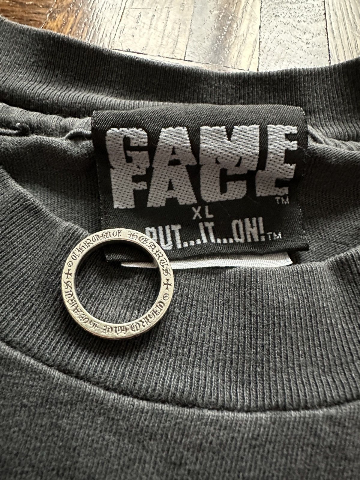 Vintage Vintage 90s Game Face Put it On Faded Graphic Tee Size US XL / EU 56 / 4 - 4 Thumbnail