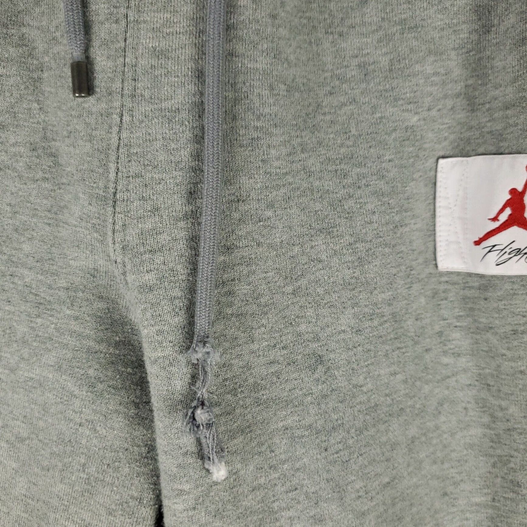 Jordan Brand Jordan Womens Gray Fleece Sweatpants Joggers Pants Large Activewear Size 36" / US 14 / IT 50 - 3 Thumbnail