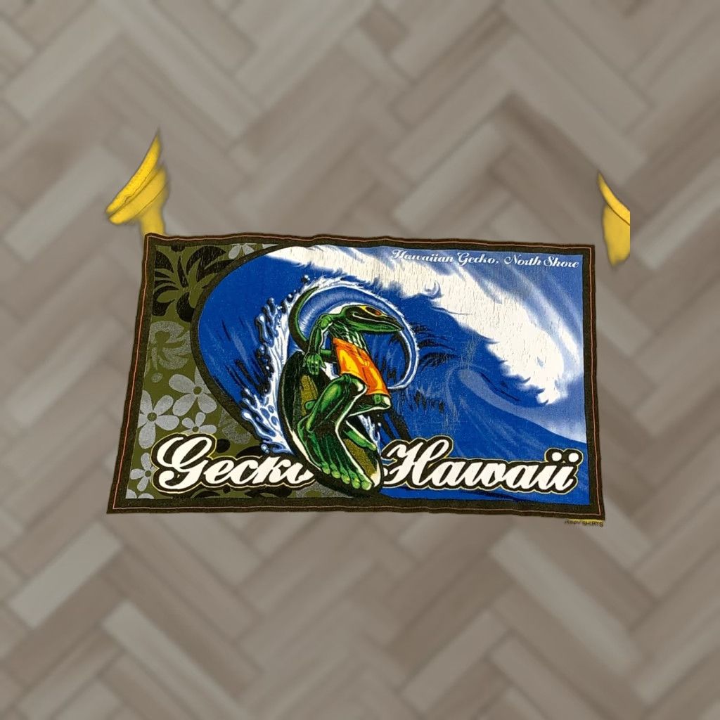 Vintage VINTAGE Gecko 90s Tank Top Shirt Mens L Yellow Contrast Hawaii Surf Beach Distressed 11864 Size US L / EU 52-54 / 3 - 1 Thumbnail