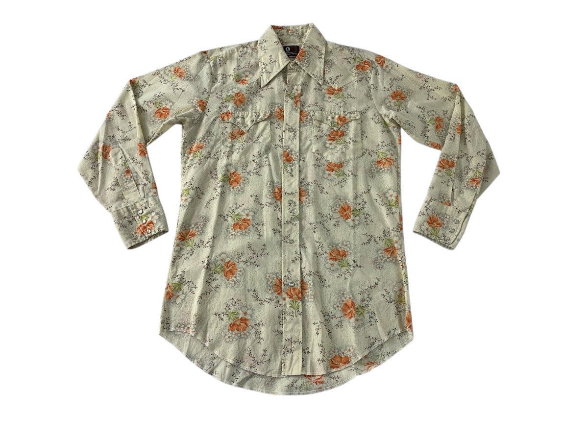 JCPenney 90s Jc Penney Western Apparel Floral Cotton Button Up Size US M / EU 48-50 / 2 - 1 Thumbnail