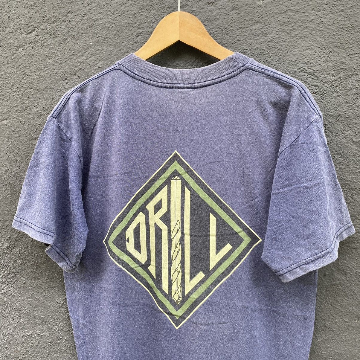 Hook-Ups THRASHED Faded Vintage 90s Drill Skateboard ERD GRUNGE TEE Size US M / EU 48-50 / 2 - 5 Thumbnail