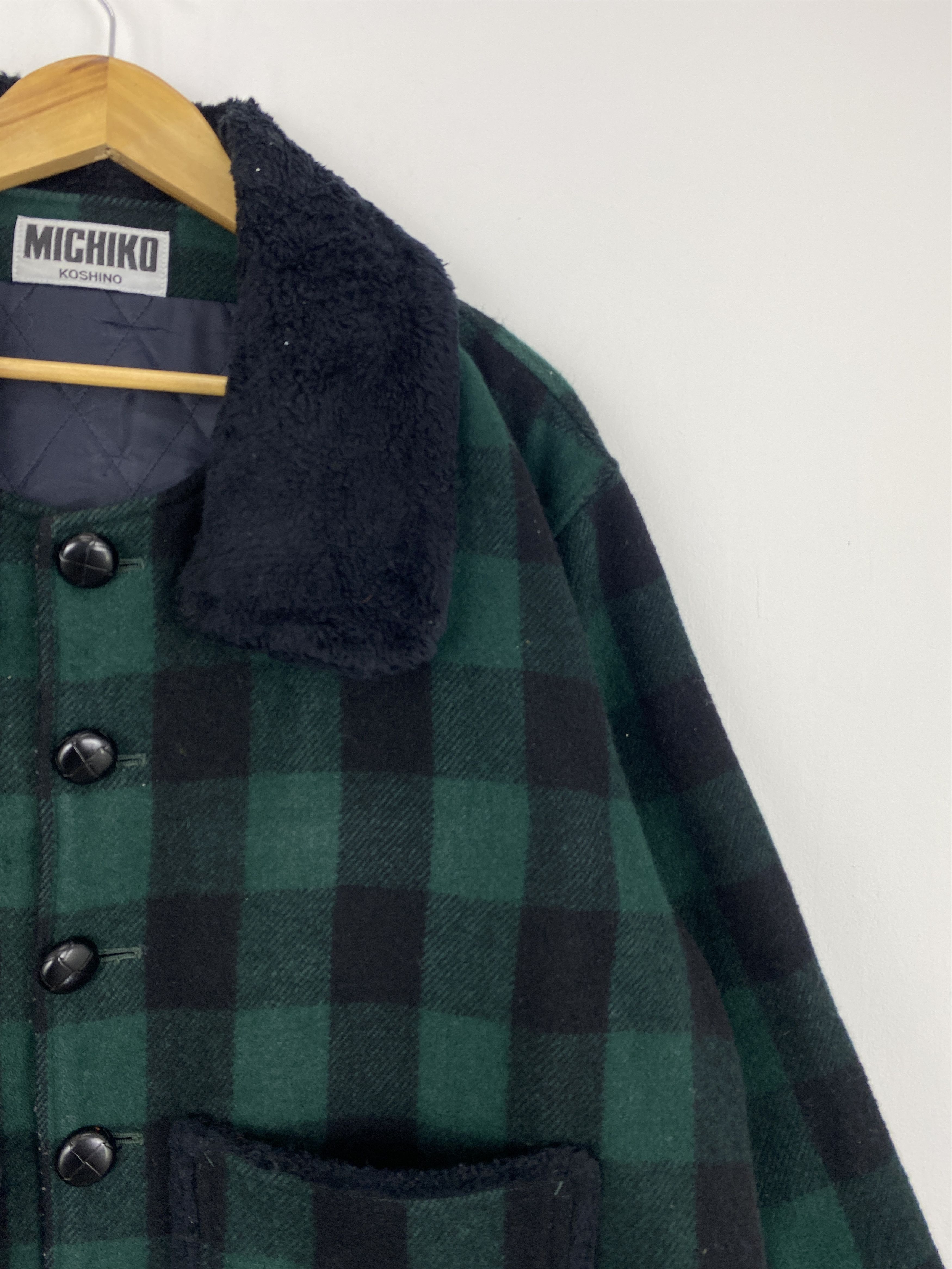 Michiko Koshino Vintage Michiko Koshino Checkered Button Up Jacket MJ0016 Size US XL / EU 56 / 4 - 10 Thumbnail