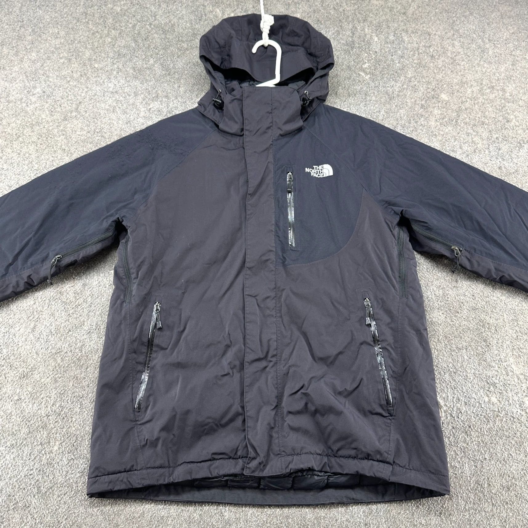 The North Face The North Face Jacket Mens Small Black Hooded Quilted Parka Hyvent Rain Thermoball Size US S / EU 44-46 / 1 - 4 Thumbnail
