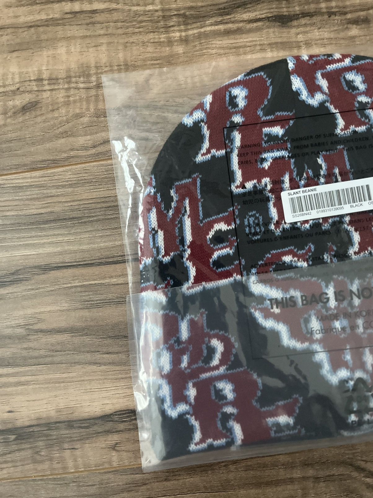 Supreme Supreme Slanted Gothic Outline Beanie Size ONE SIZE - 5 Thumbnail