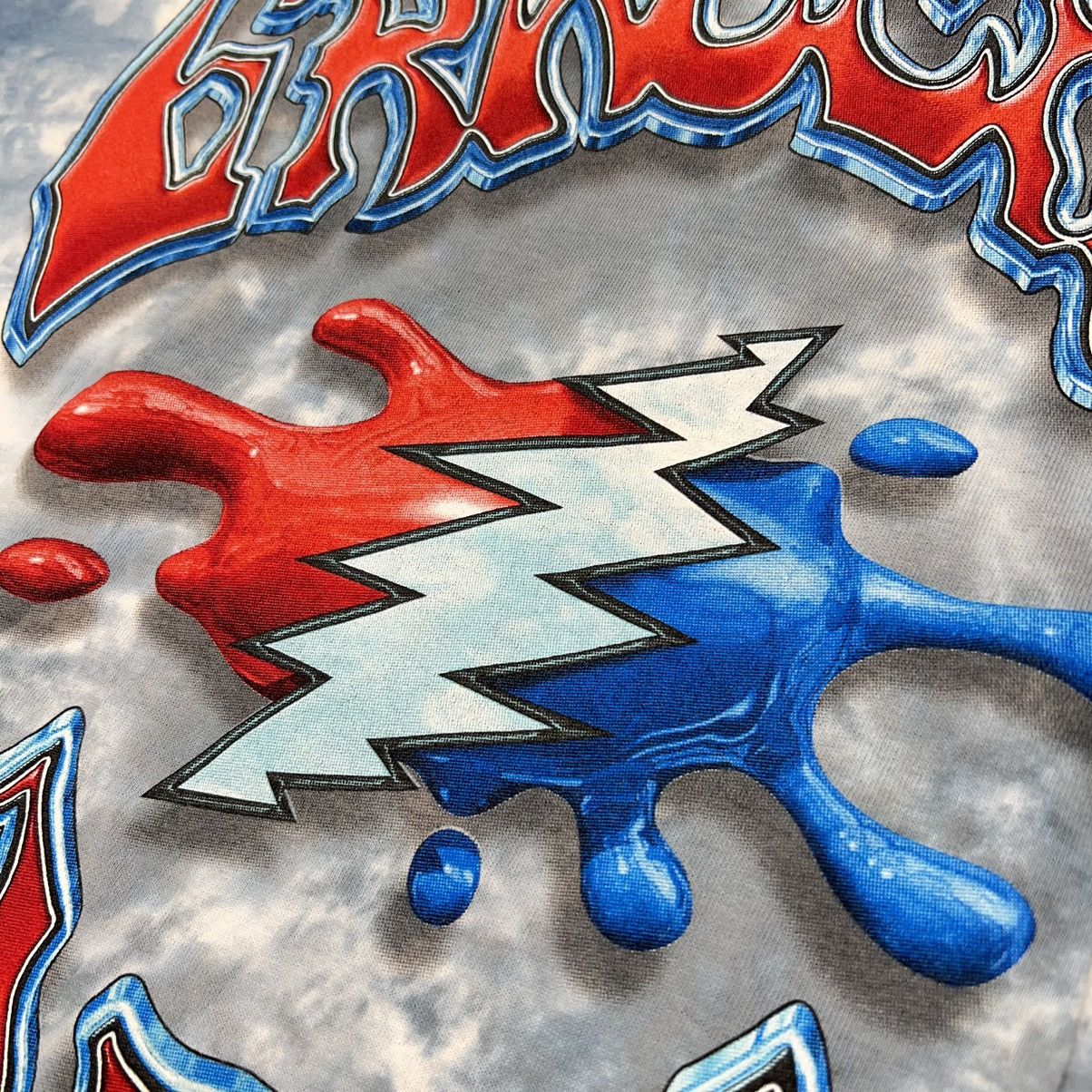 Band Tees × Grateful Dead × Vintage VTG Grateful Dead Tee Shirt Blue Melt Your Face Tye Dye GDP Size US L / EU 52-54 / 3 - 16 Thumbnail