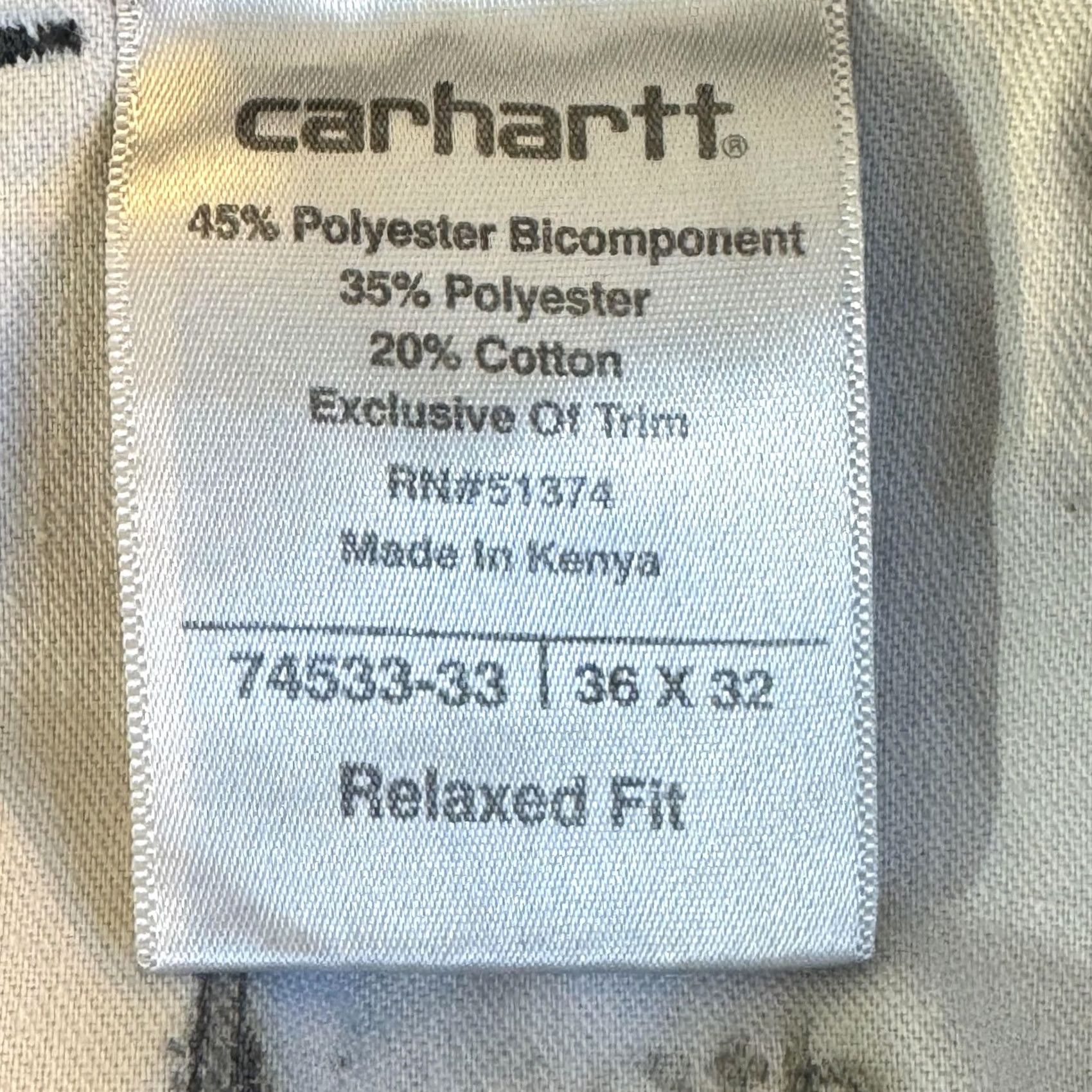 Carhartt Carhartt Pants Mens 36x33 Gray Ripstop Relaxed Fit Workwear Casual 74533-33 Size US 36 / EU 52 - 7 Thumbnail