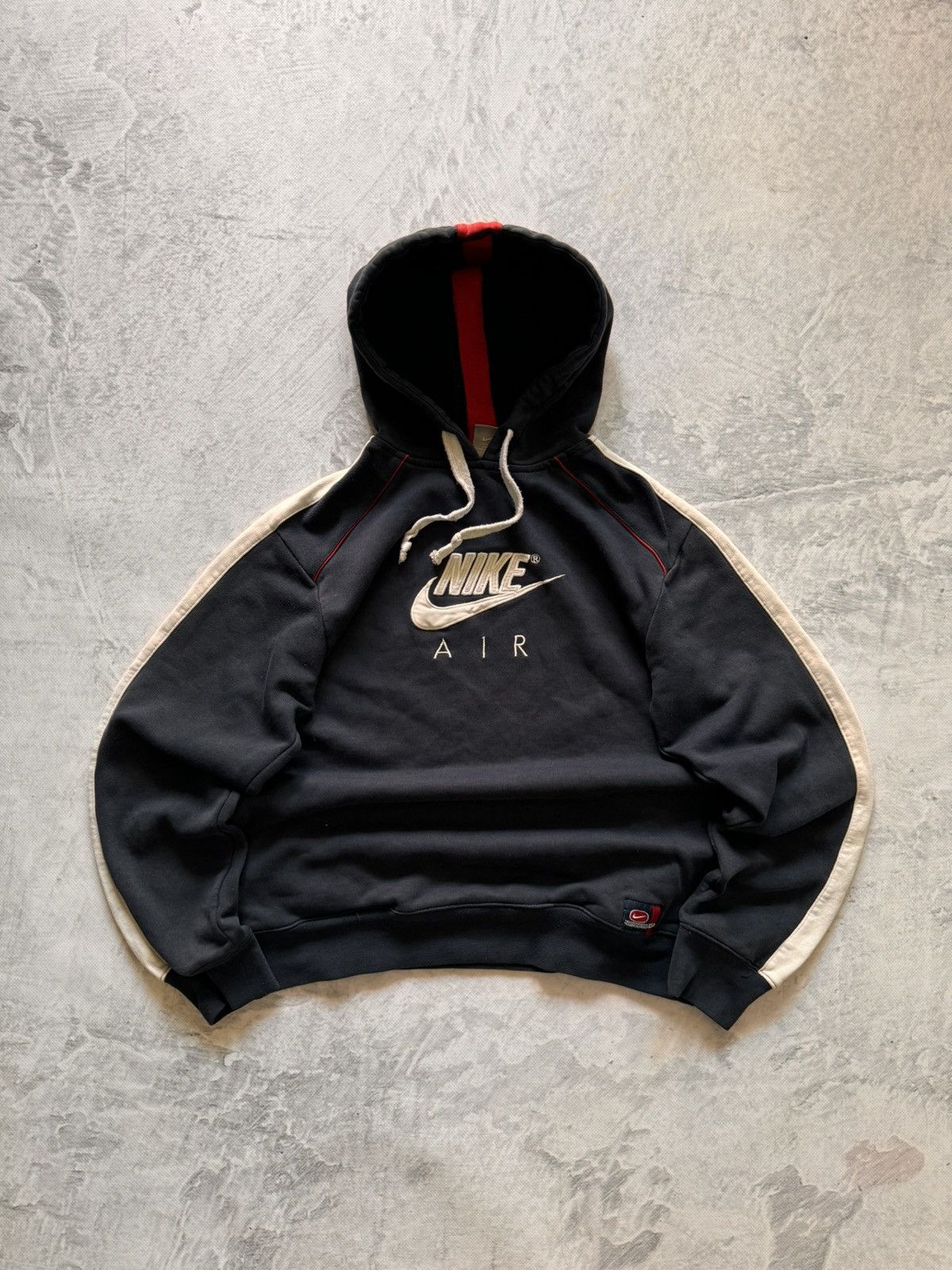 Nike × Vintage NIKE VINTAGE CENTER LOGO OVERSIZE BOXY HOODIE Size US S / EU 44-46 / 1 - 1 Thumbnail