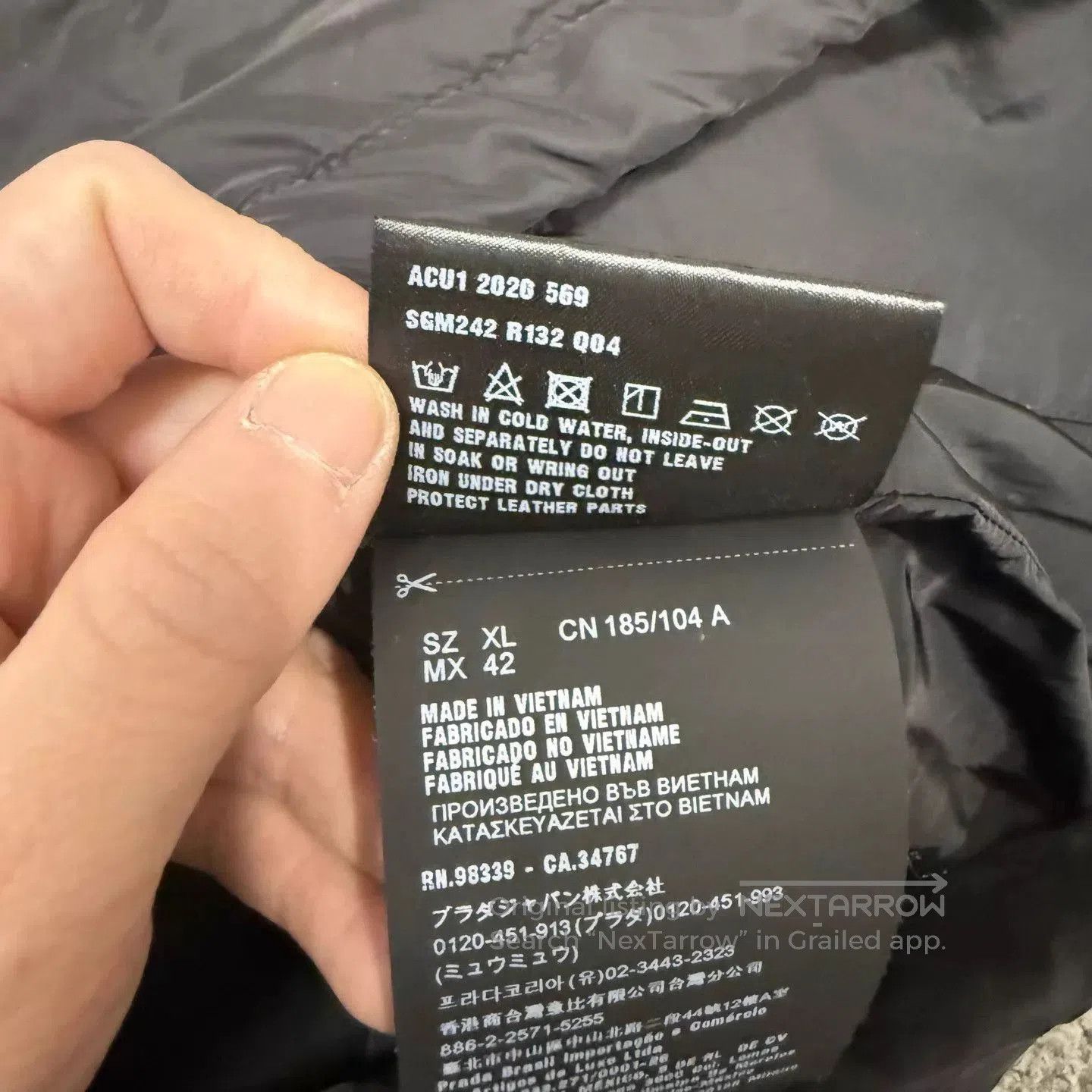 Prada Black Hooded Light Jacket. Size US XL / EU 56 / 4 - 5 Thumbnail