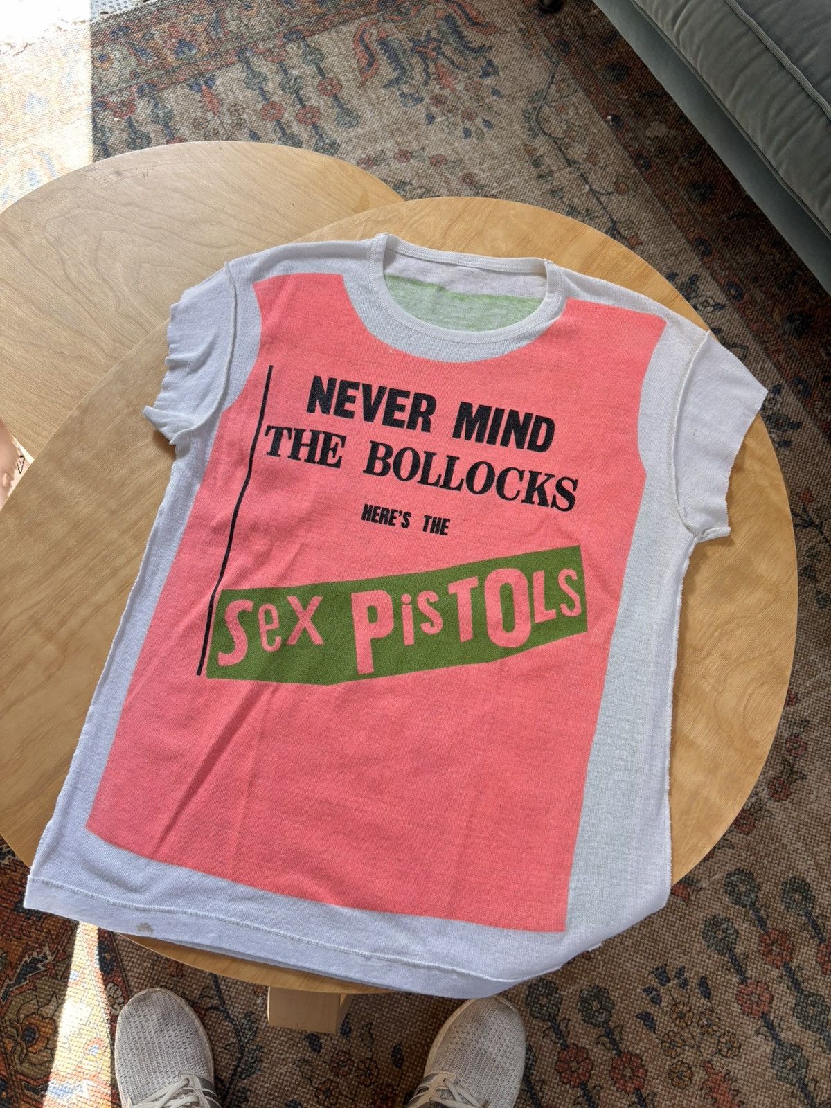 Vintage Vintage 70s Sex Pistols Nevermind The Bullocks Promo T Shirt Size US S / EU 44-46 / 1 - 1 Thumbnail