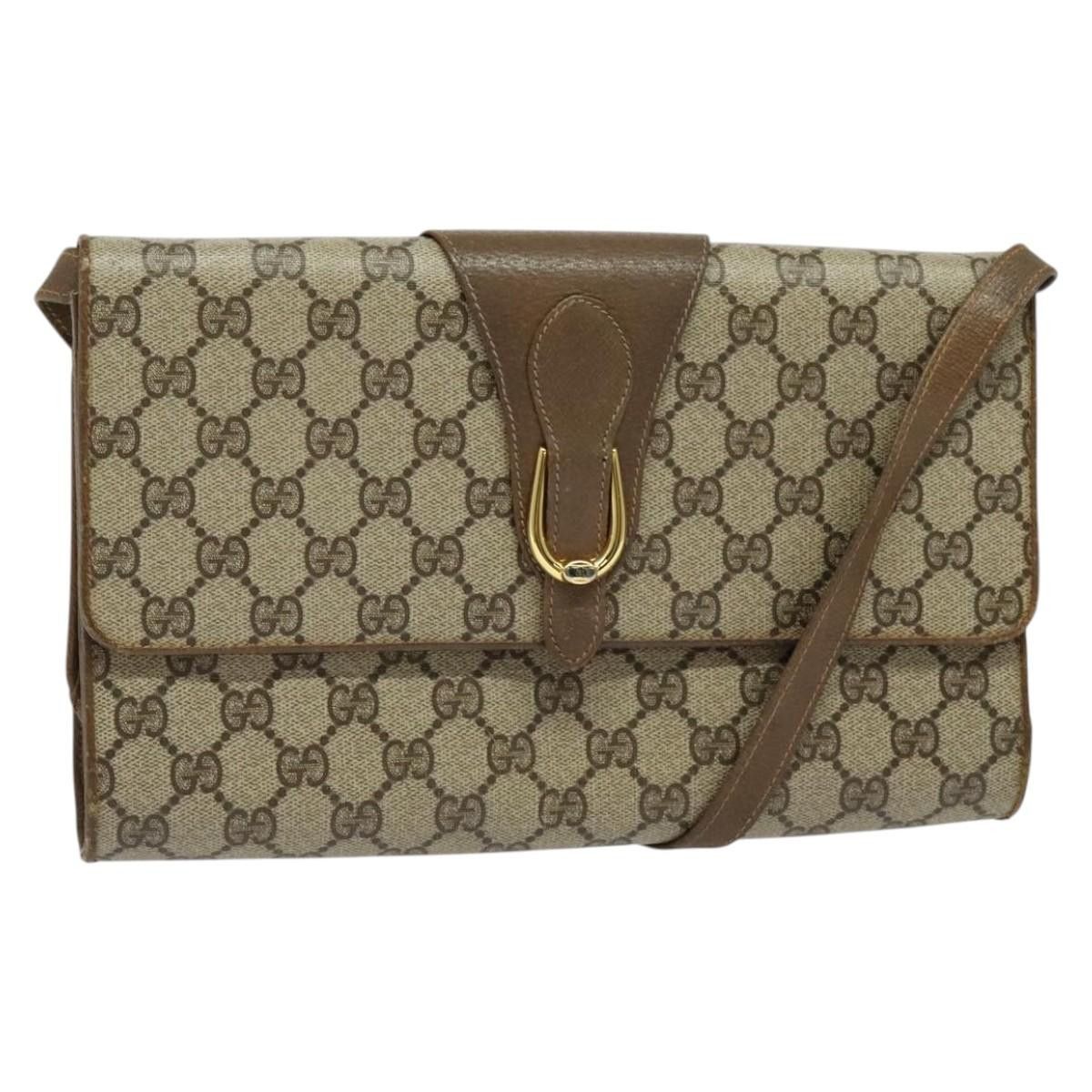 Gucci GUCCI GG Supreme Shoulder Bag Pvc Beige Gold 94 02 050 Size ONE SIZE - 1 Thumbnail