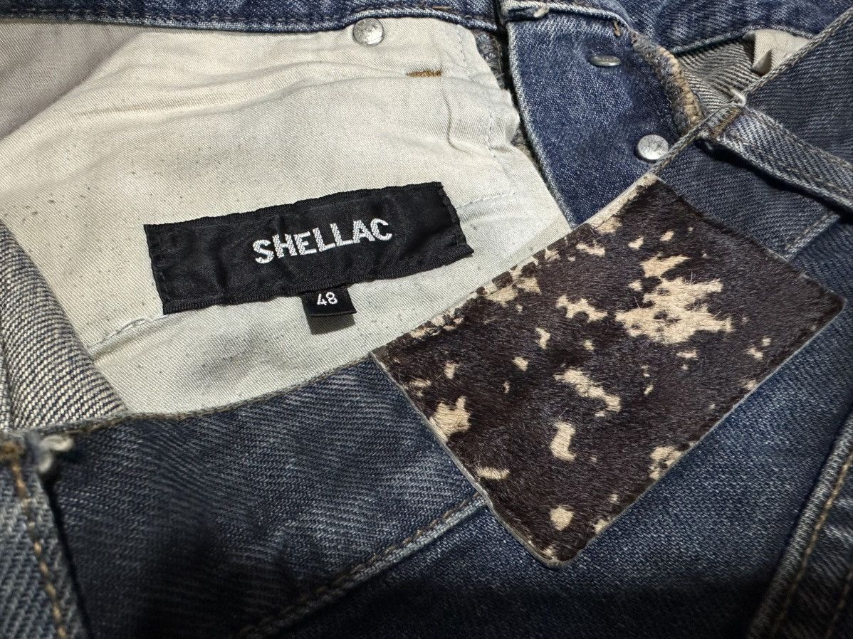 If Six Was Nine × Japanese Brand × Shellac 🔥Y2K Archived Shellac Flared Denim Mud Wash Distressed Size US 32 / EU 48 - 13 Thumbnail
