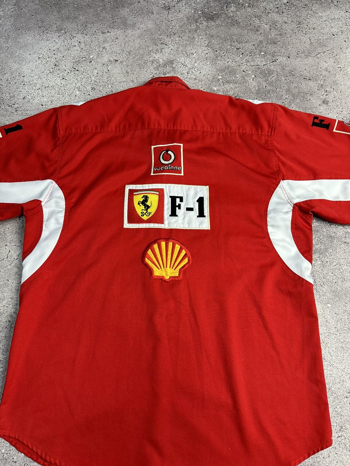 Ferrari × Vintage Vintage Ferrari Y2K Racing Jersey Shirt Formula Archival F-1 Size US XL / EU 56 / 4 - 12 Thumbnail