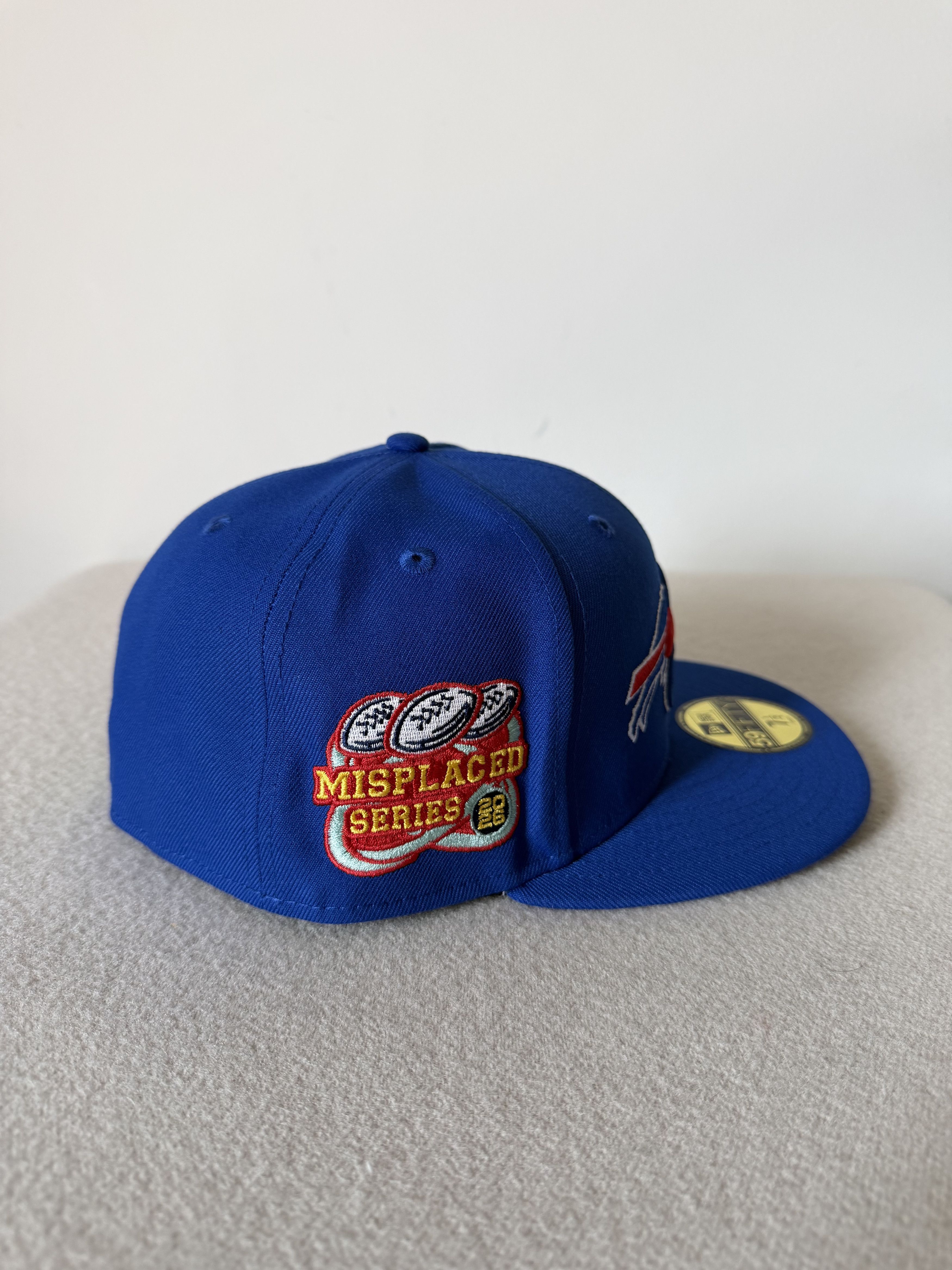 New Era 7 1/2 John Geiger New Era Misplaced Buffalo Bills Fitted Size ONE SIZE - 4 Thumbnail