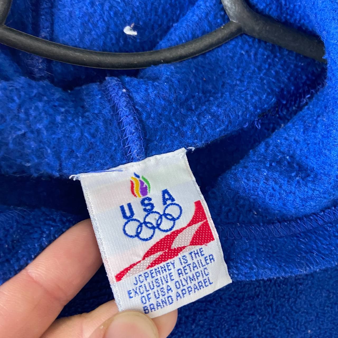 USA Olympics Fleece Hoodies Vintage Big Logo USA Olympic Y2K Mans Size US S / EU 44-46 / 1 - 4 Thumbnail