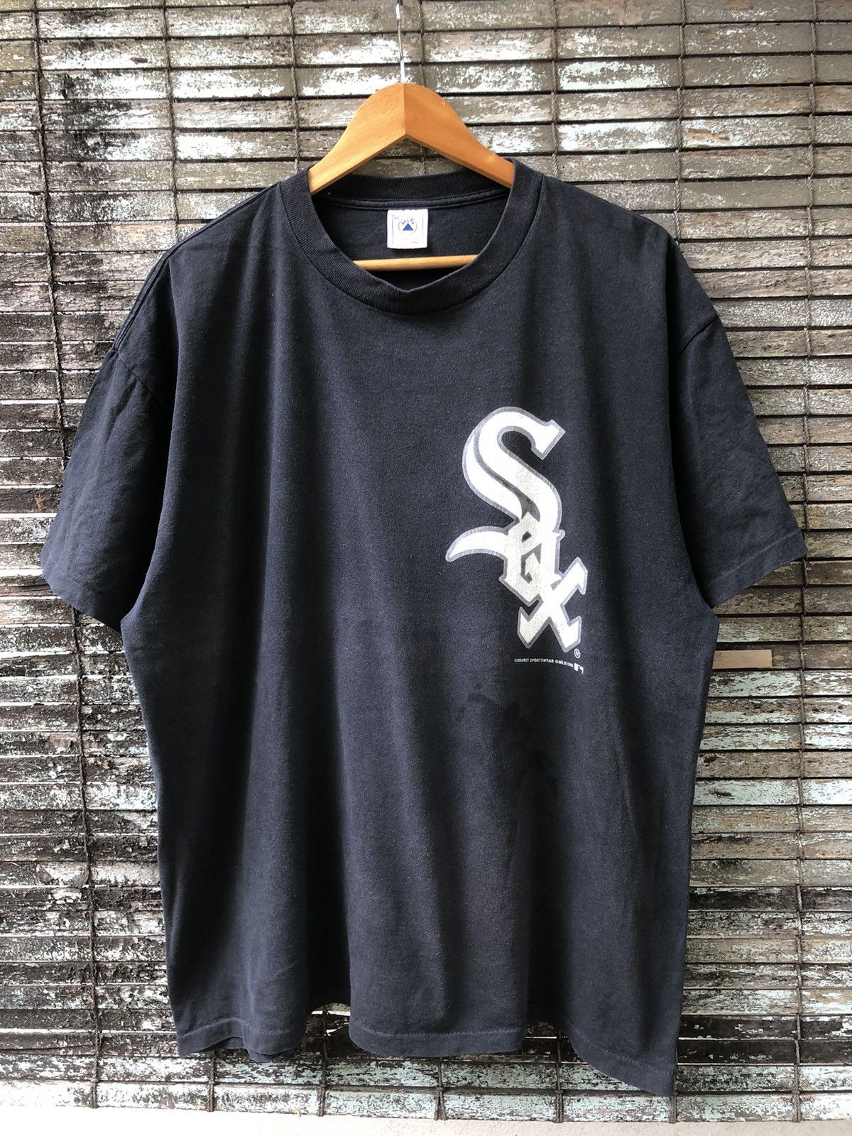 MLB Vintage 90s Sunfaded MLB Chicago White Sox Tshirts Size US XL / EU 56 / 4 - 1 Thumbnail