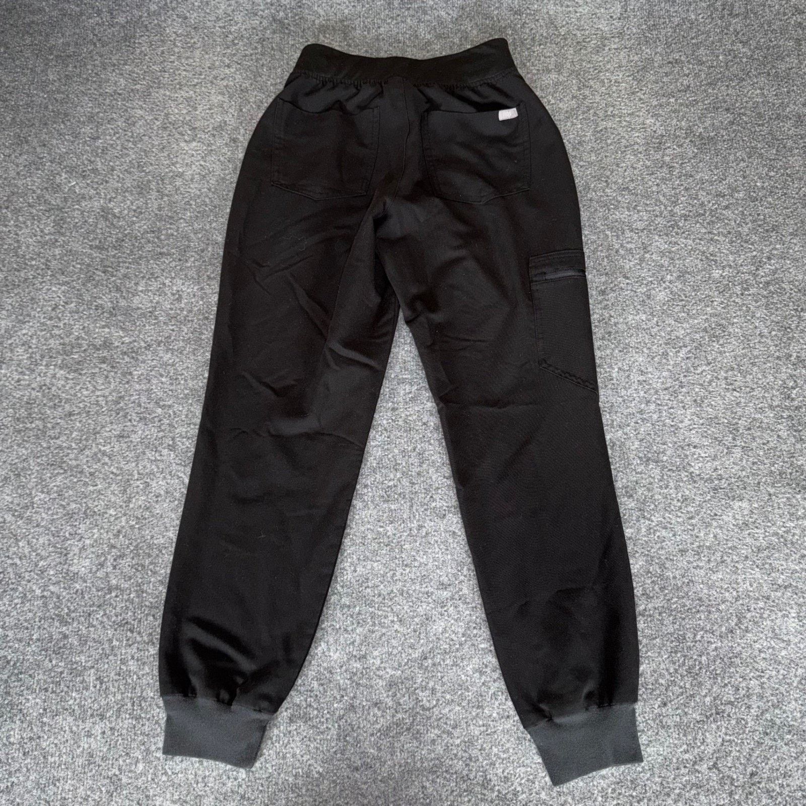 Other FIGS Zamora Scrub Jogger Pants Womens XS Black Medical Size 24" / US 00 / IT 34 - 4 Thumbnail