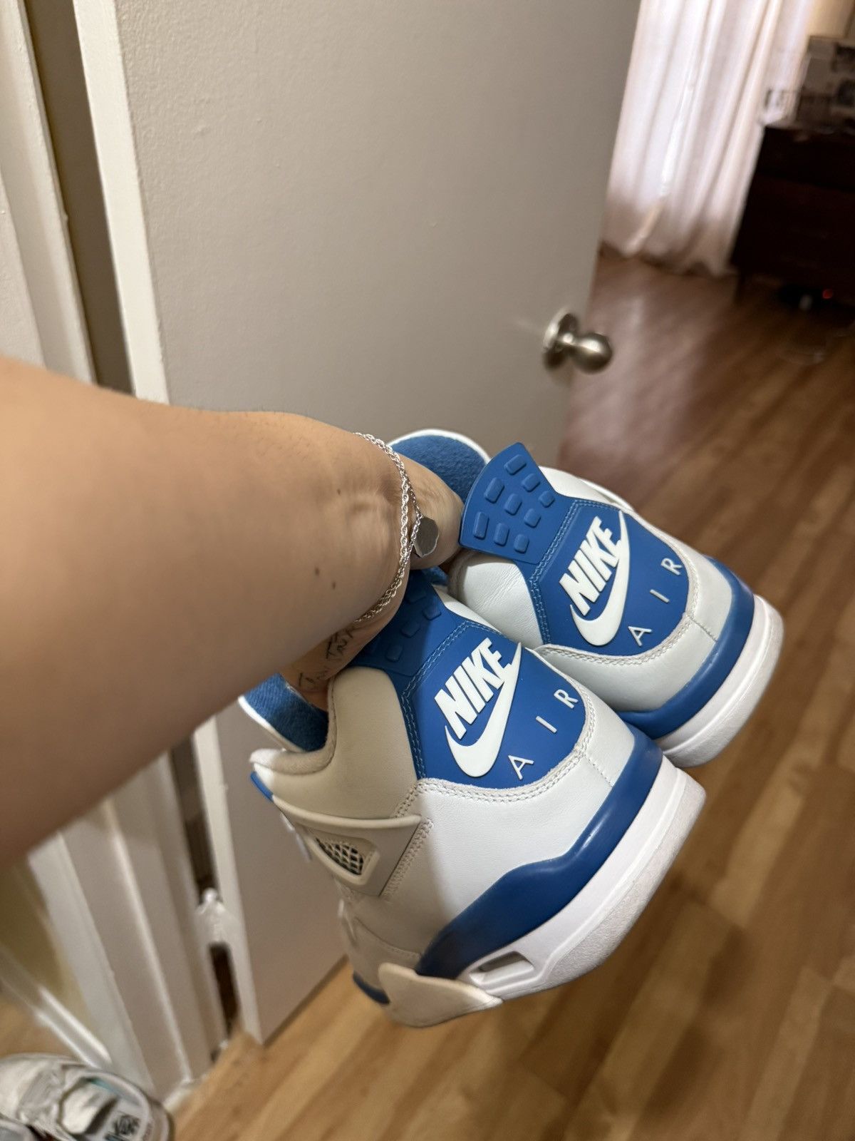 Nike Nike air jordan 4 retro military blue Size US 9.5 / EU 42-43 - 2 Thumbnail
