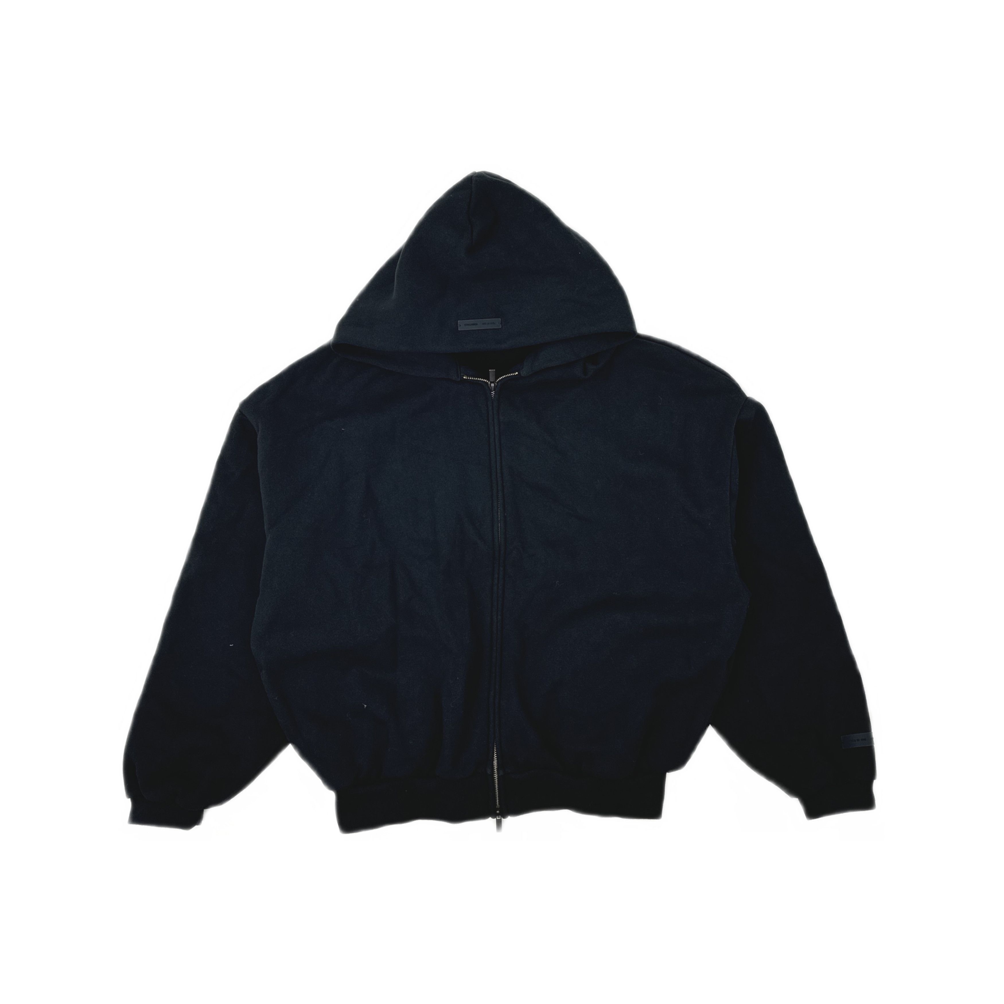 FOG Fear of God Essentials Fleece Zip-Up Hoodie Black Size S Size US S / EU 44-46 / 1 - 1 Thumbnail