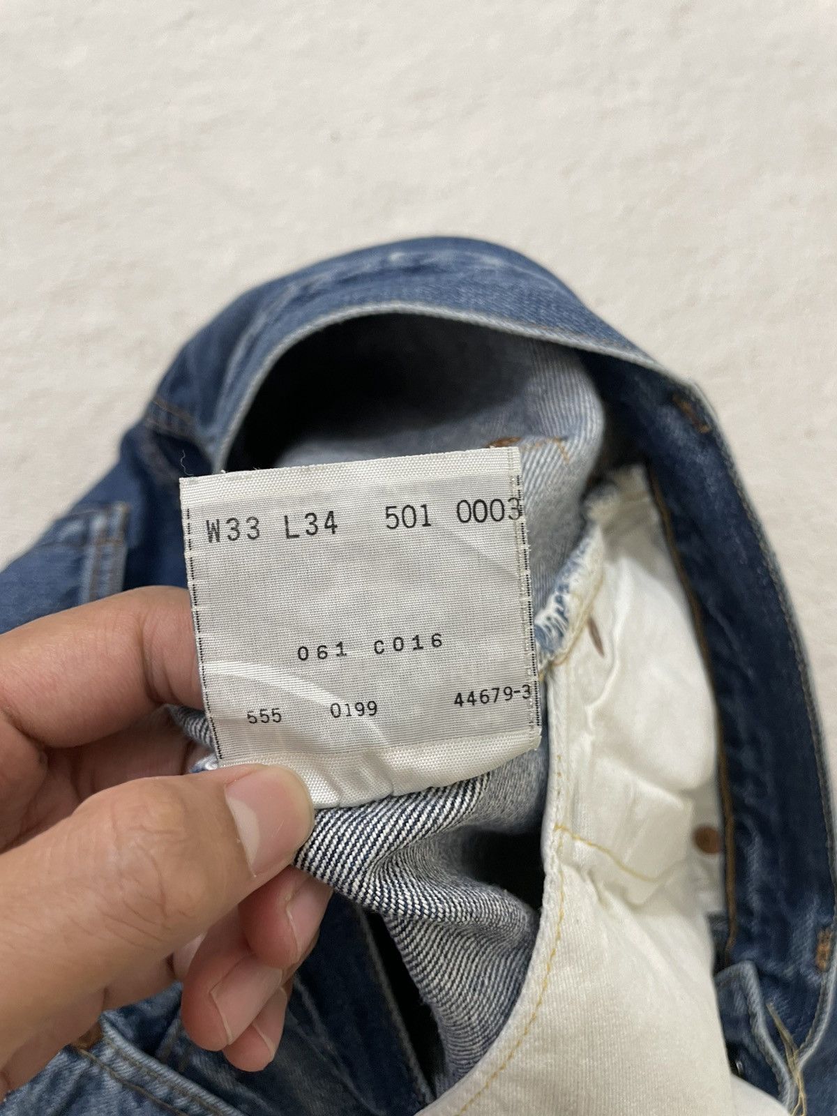 Levi's Levis 501 Vintage Blue Denim Washed Button Fly Size US 30 / EU 46 - 6 Thumbnail
