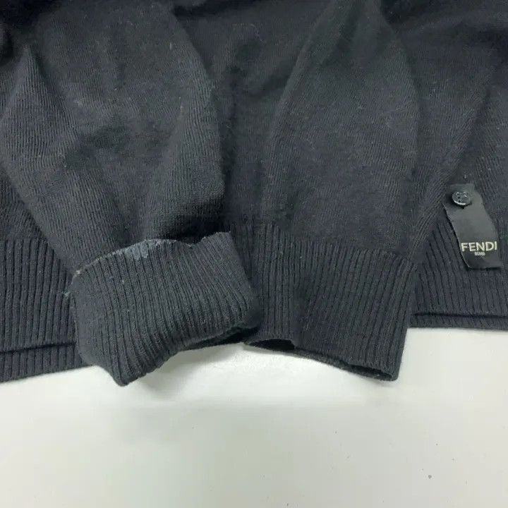 Fendi FENDI Black High Neck Wool Sweater -2507 Size US M / EU 48-50 / 2 - 8 Thumbnail