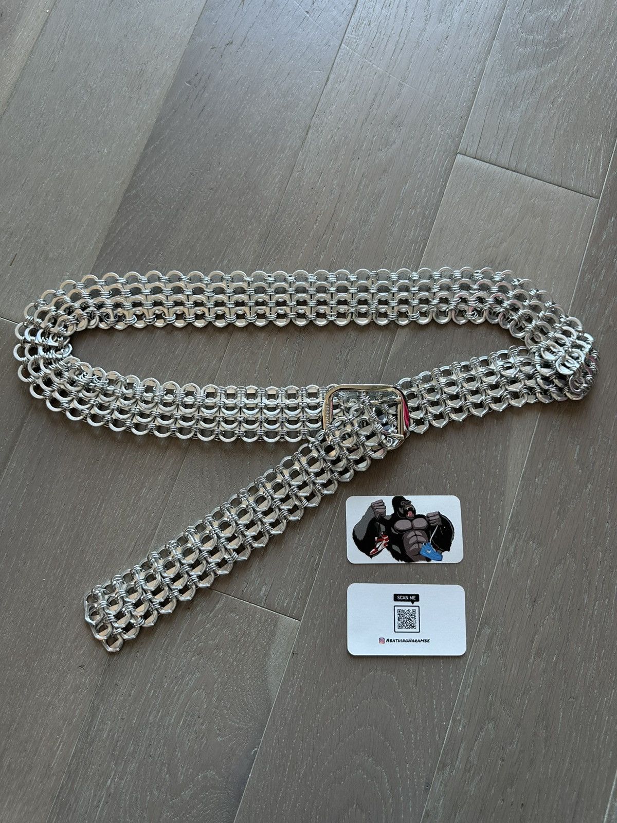 Greedy Unit Greedy Unit Silver Color Bottle Tab Belt Size ONE SIZE - 2 Thumbnail