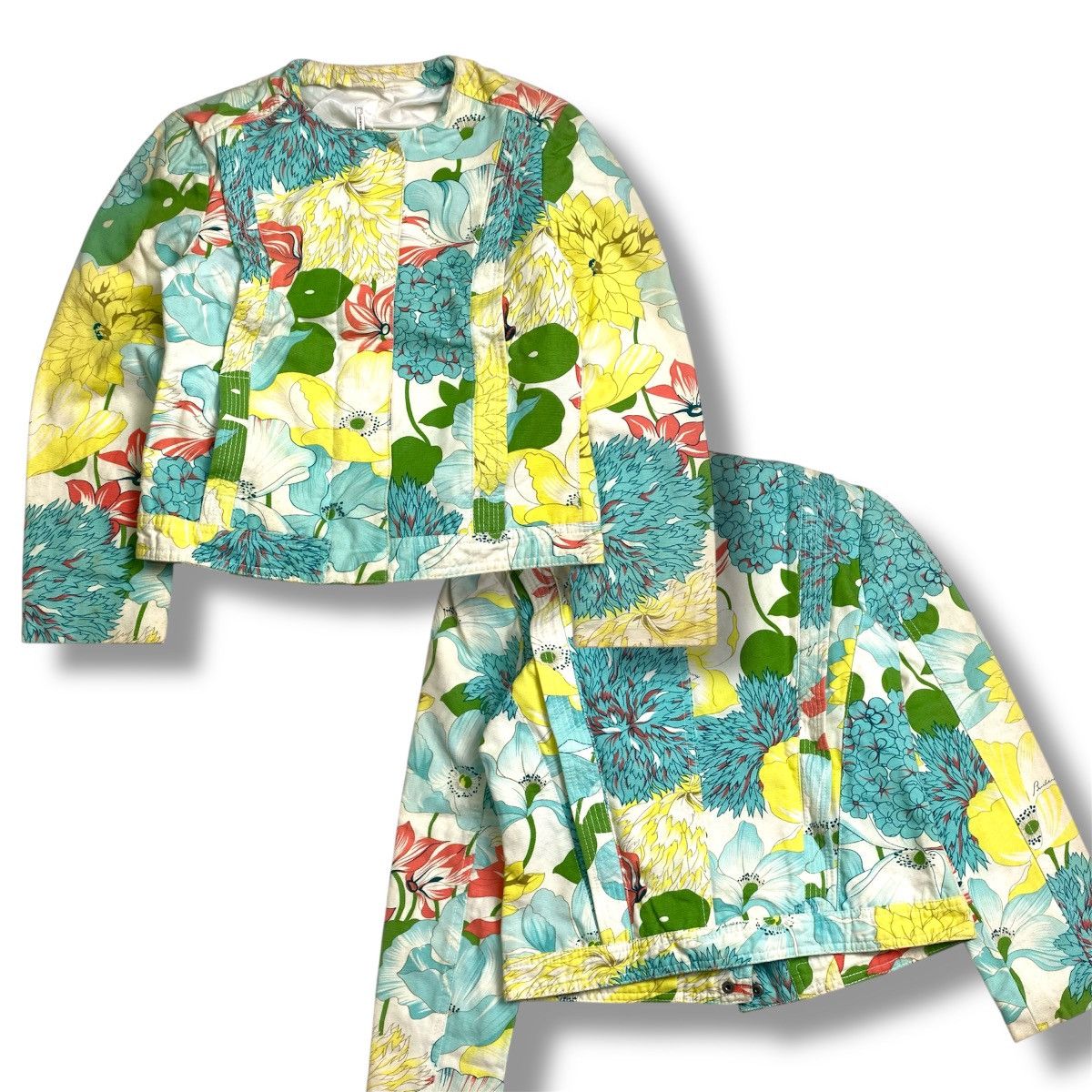 Burberry × Burberry Prorsum Burberry full colour flower pattern Jacket Size XS / US 0-2 / IT 36-38 - 1 Thumbnail